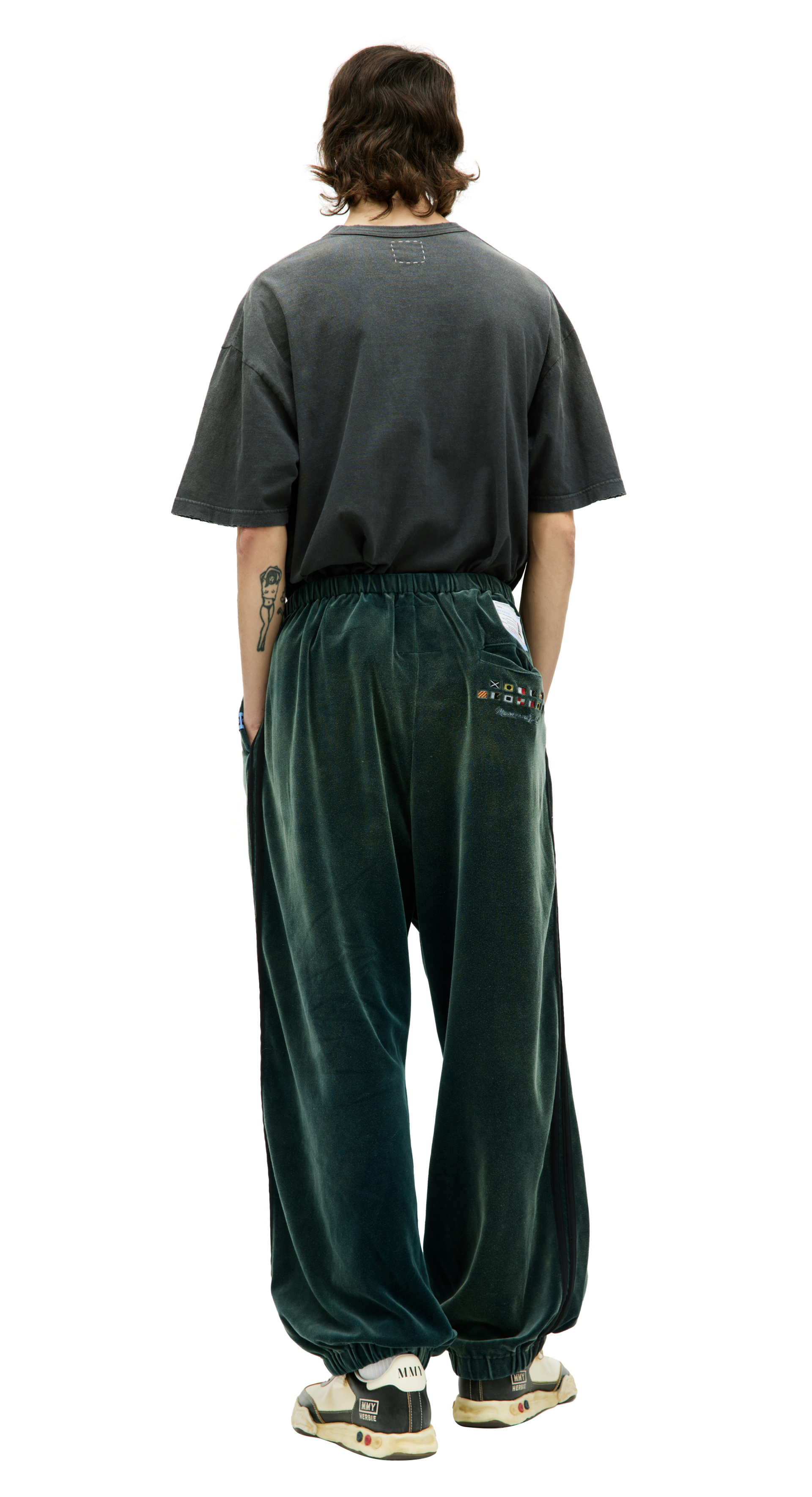 Maison Mihara Yasuhiro Velour track trousers