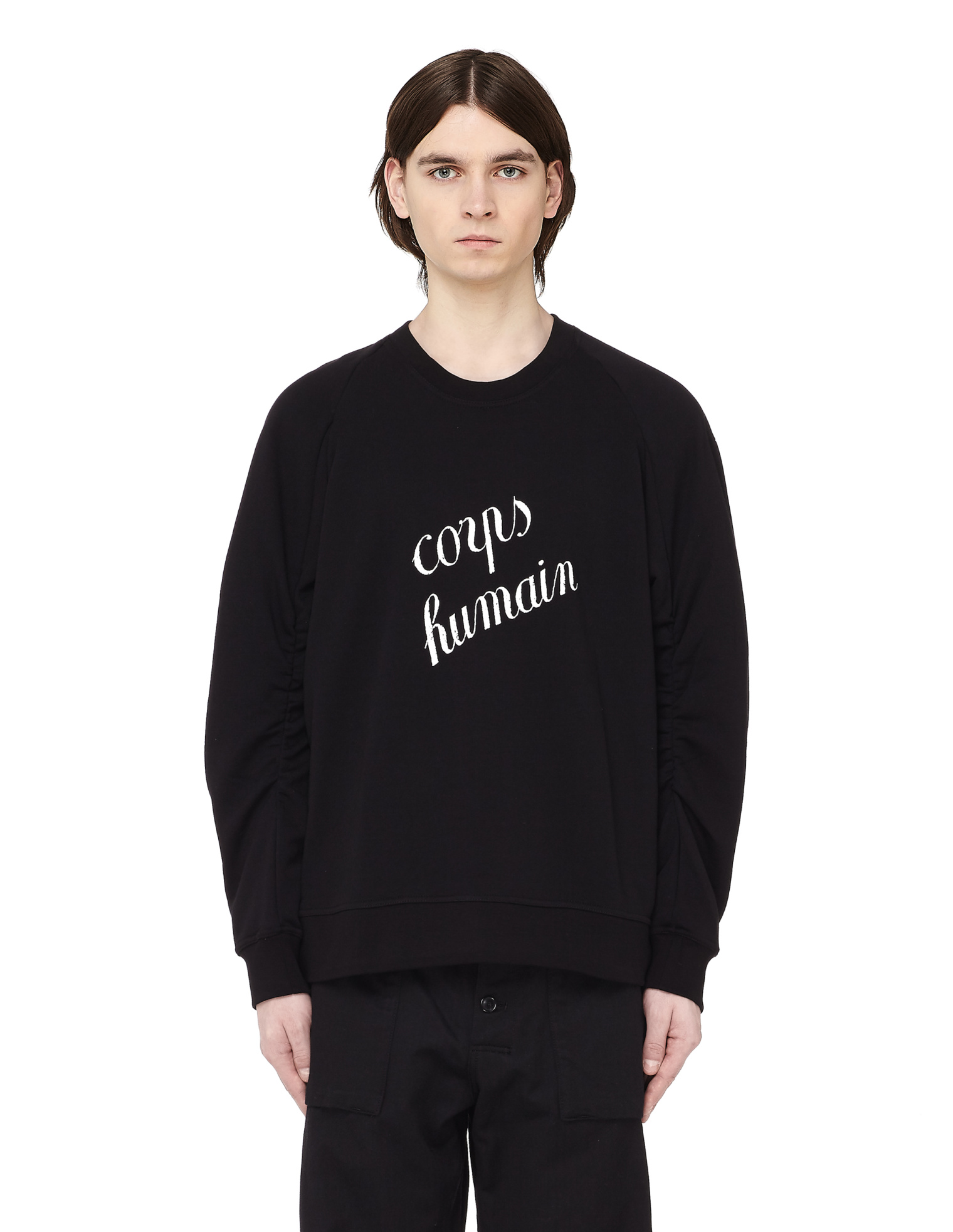 Ann Demeulemeester Crew Neck Printed Sweatshirt