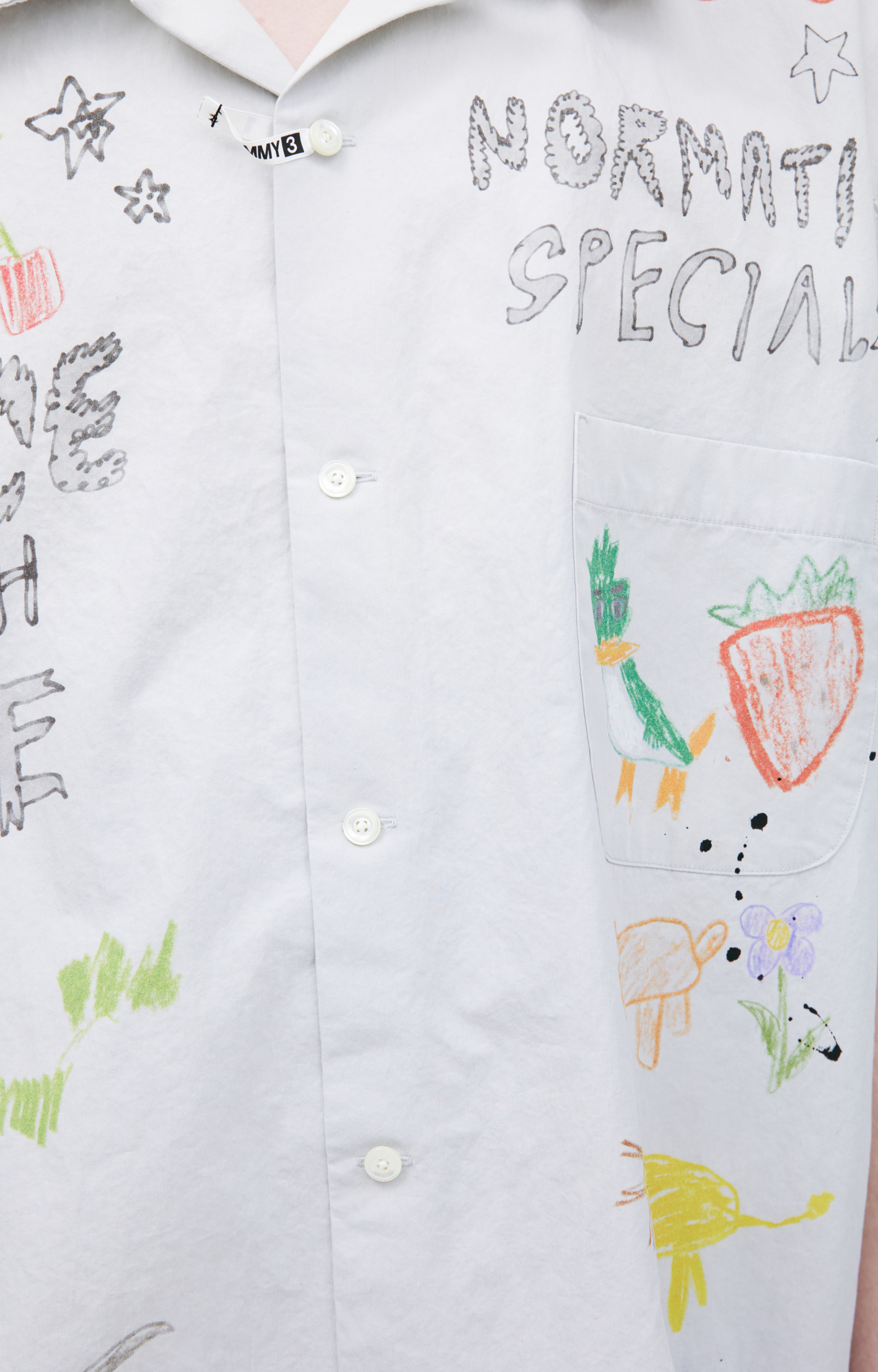 Maison Mihara Yasuhiro Monoprint shirt