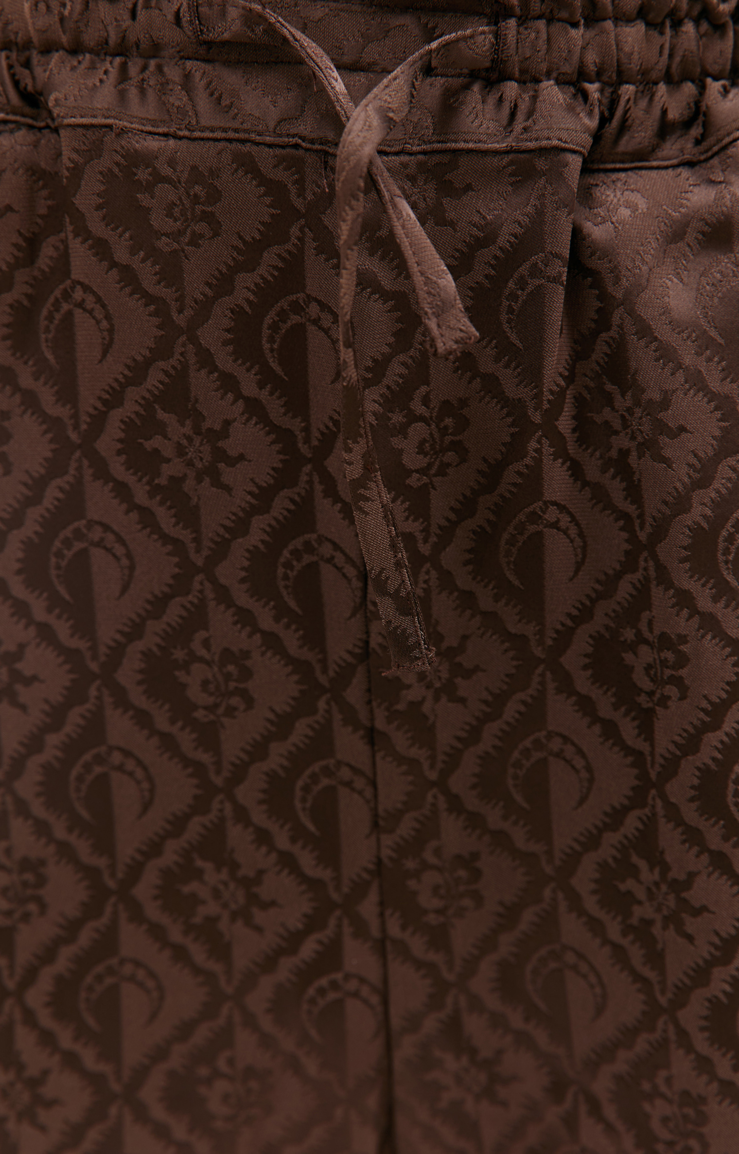 MARINE SERRE Brown Moon diamant trousers