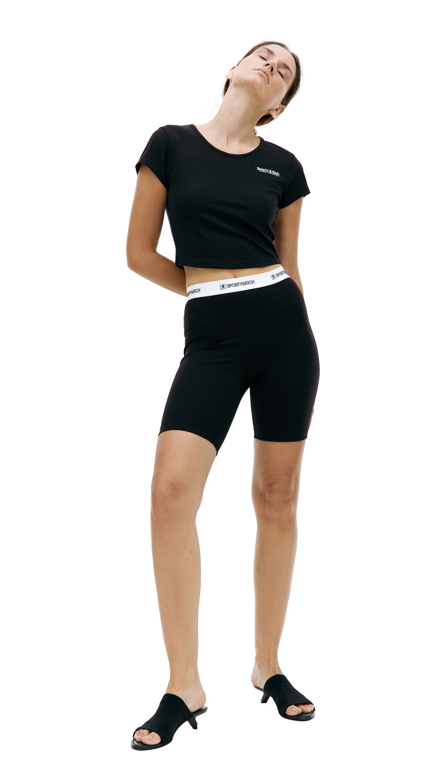 SPORTY & RICH 80s Runner Biker Shorts