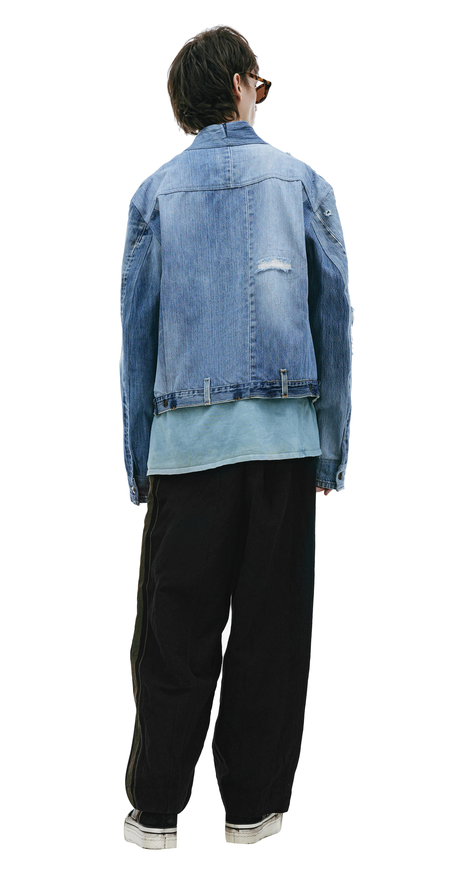 Greg Lauren One button denim jacket