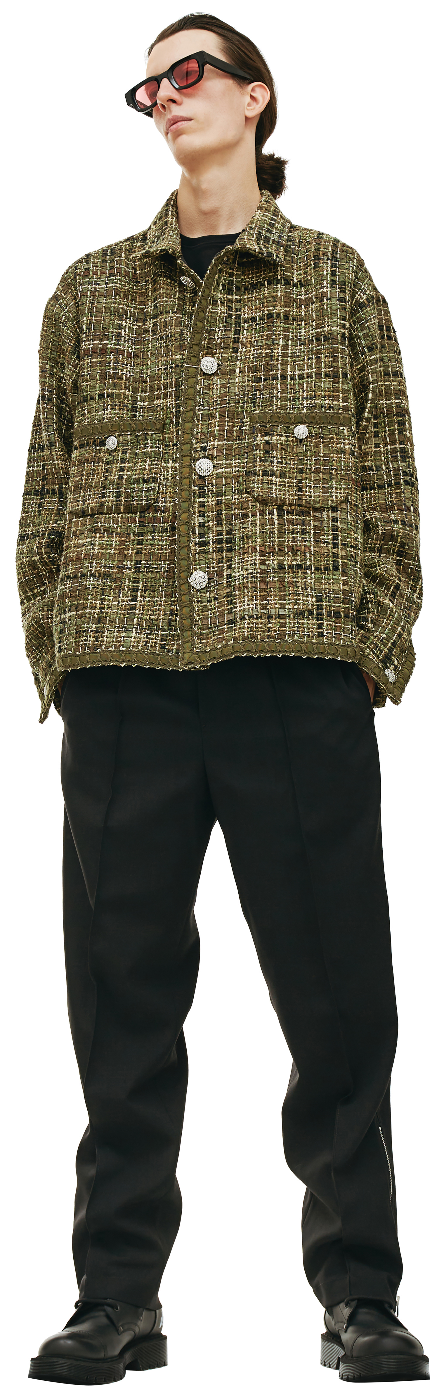 Readymade Green tweed shirt