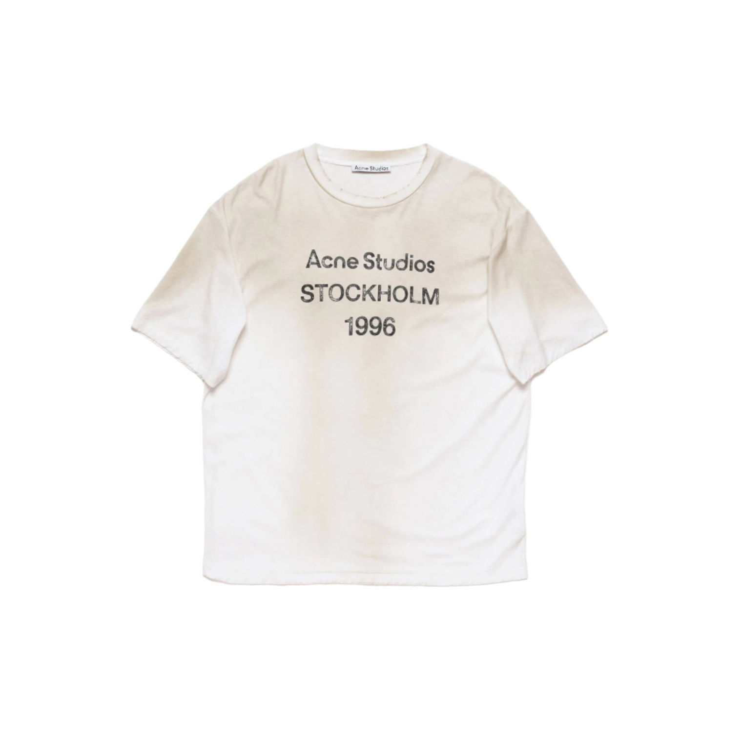 Buy Acne Studios men logo relaxed fit t-shirt for $390 online on 