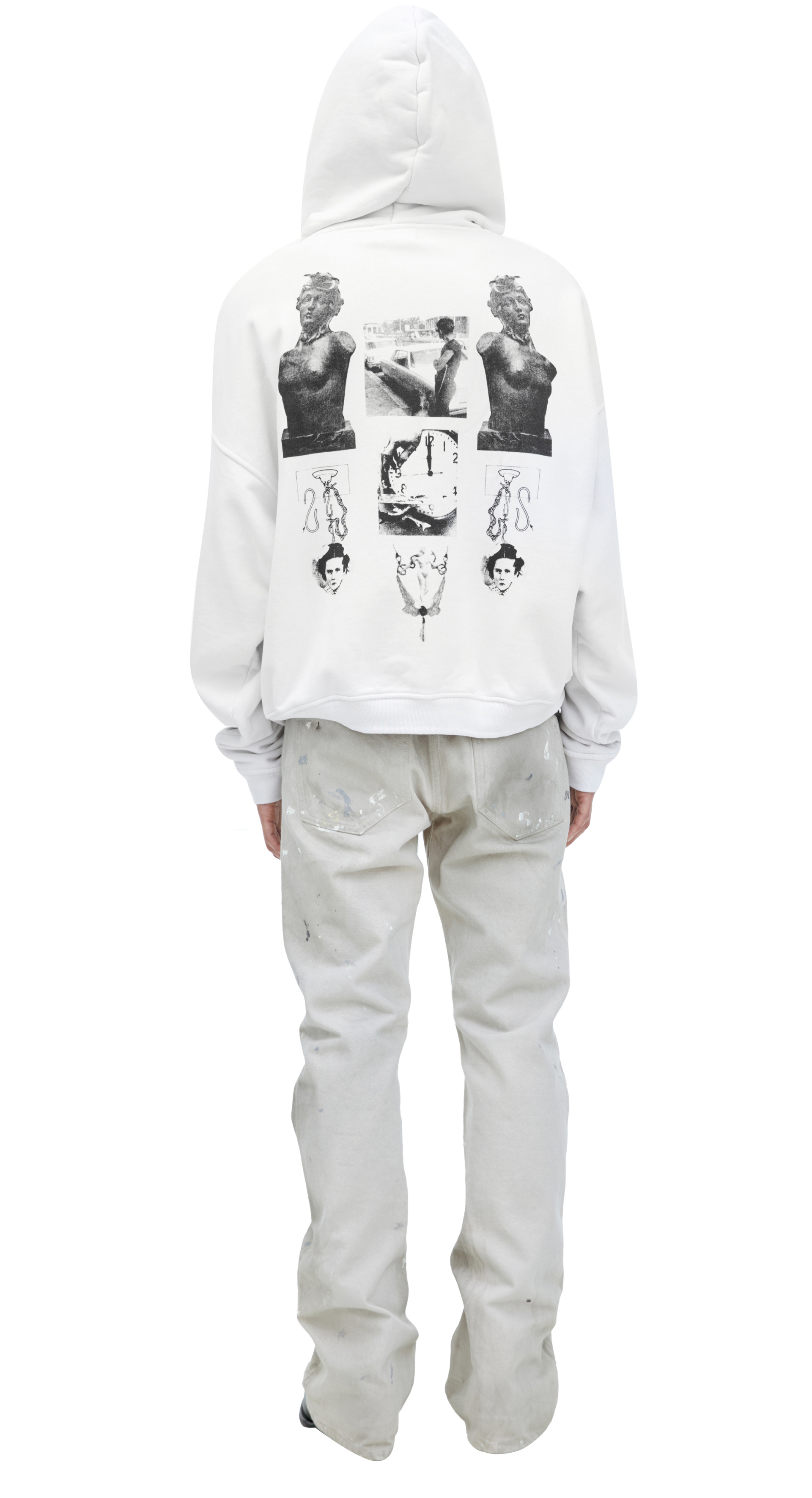 Enfants Riches Déprimés White print hoodie