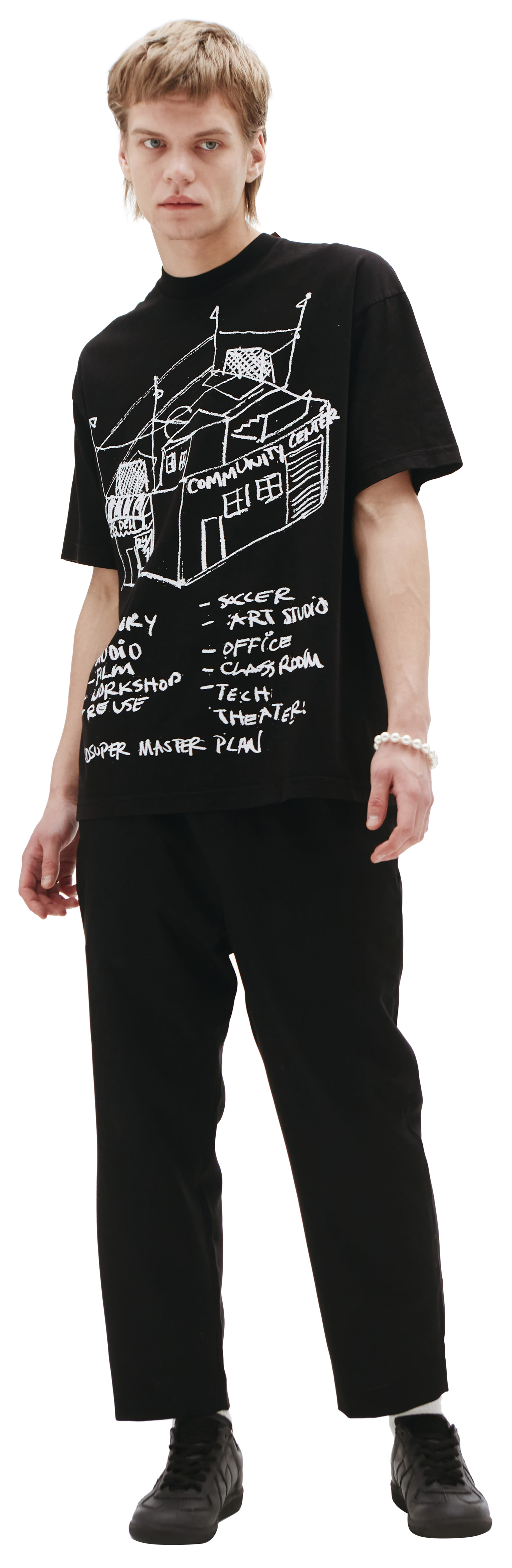 KidSuper Черная футболка с принтом