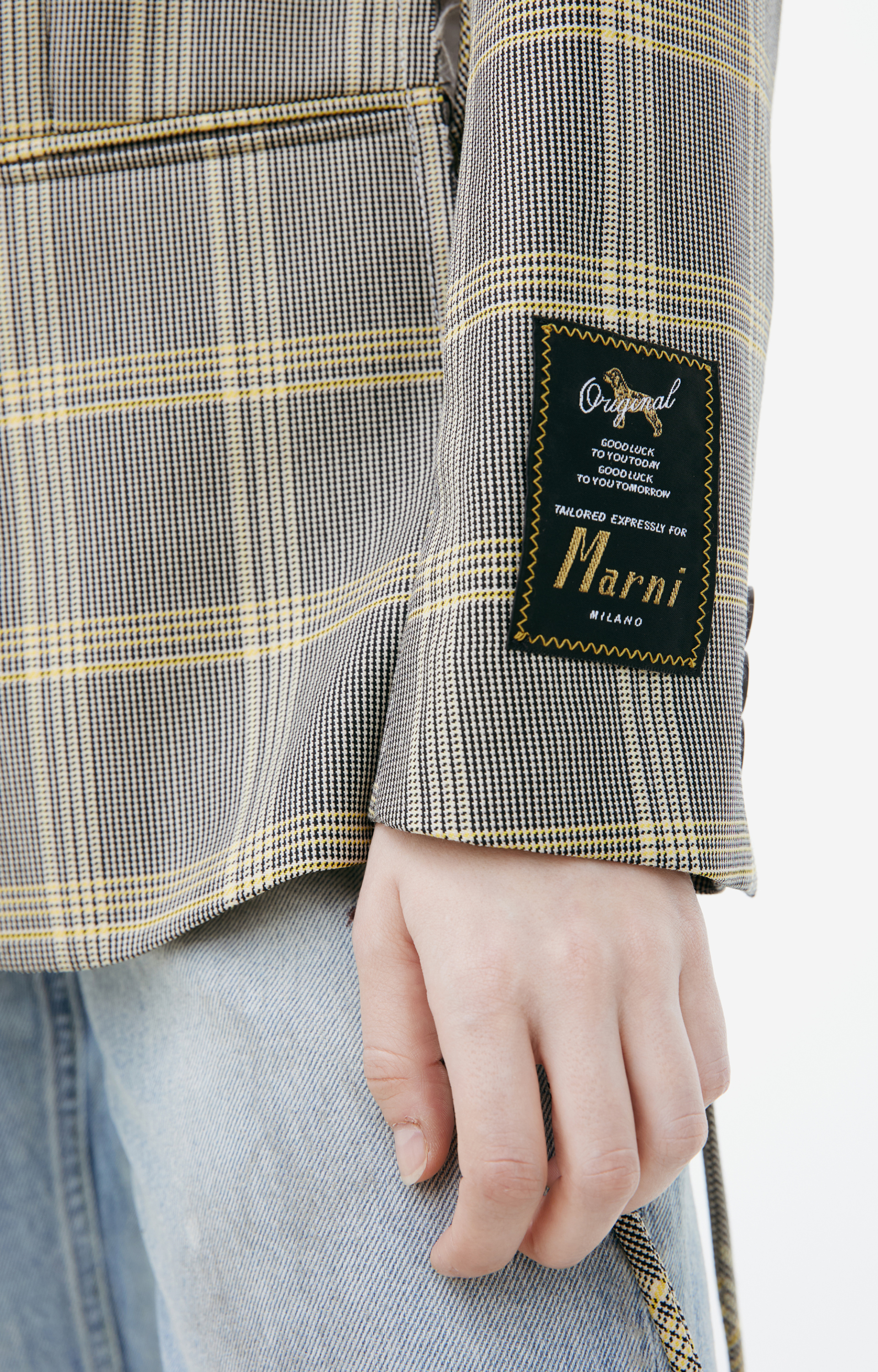 Marni Wool plaid blazer