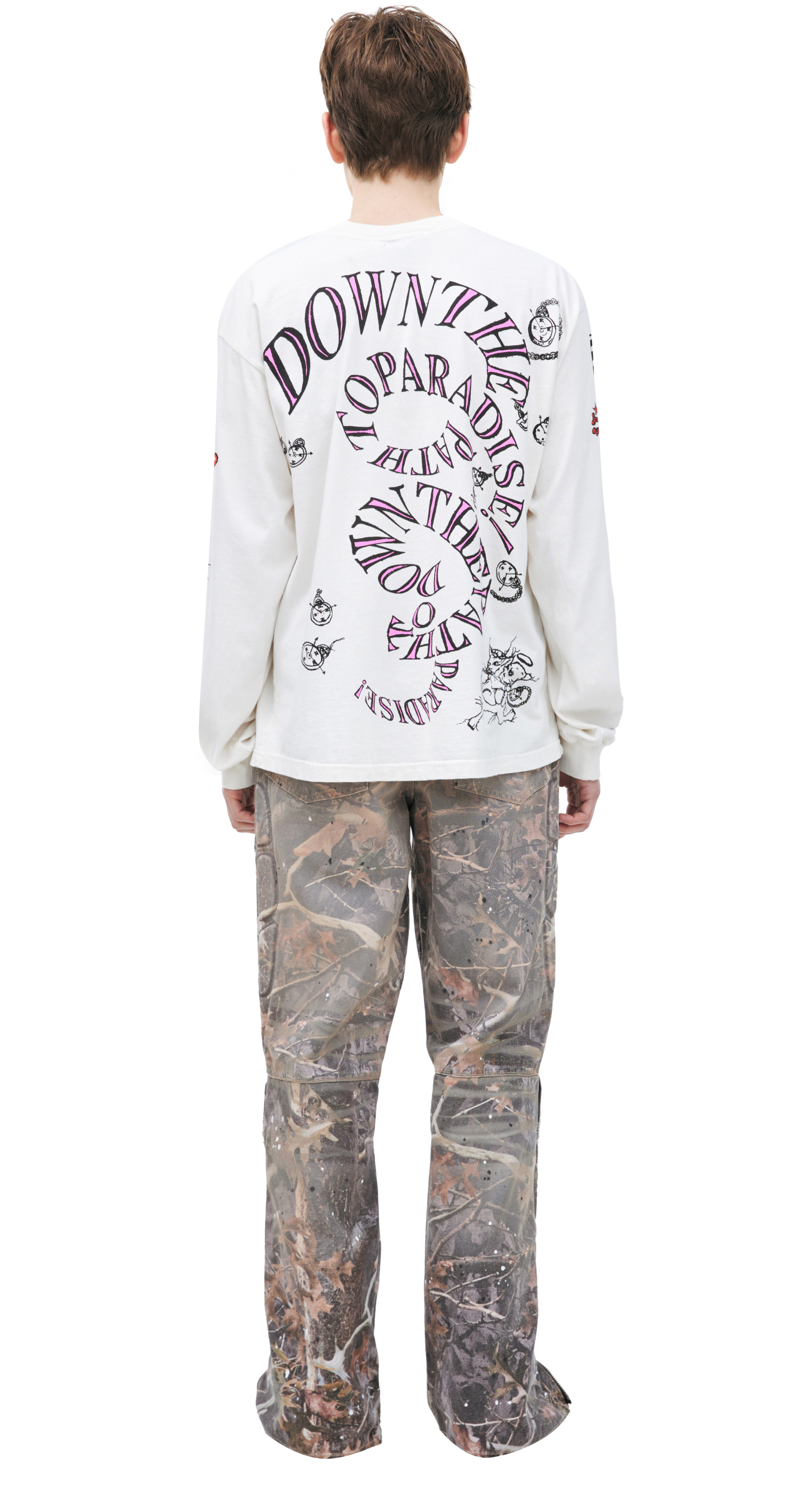 Hellstar White monoprint longsleeve