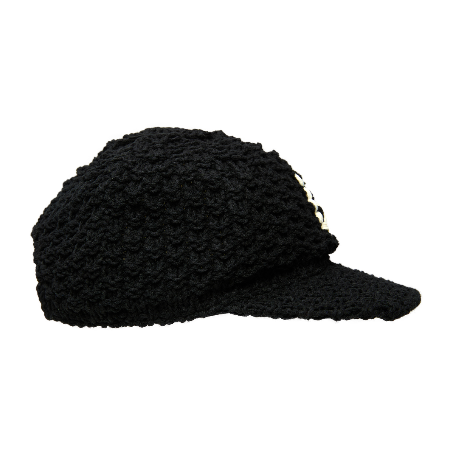 Buy Maison Mihara Yasuhiro women black la knit cap for $500 online