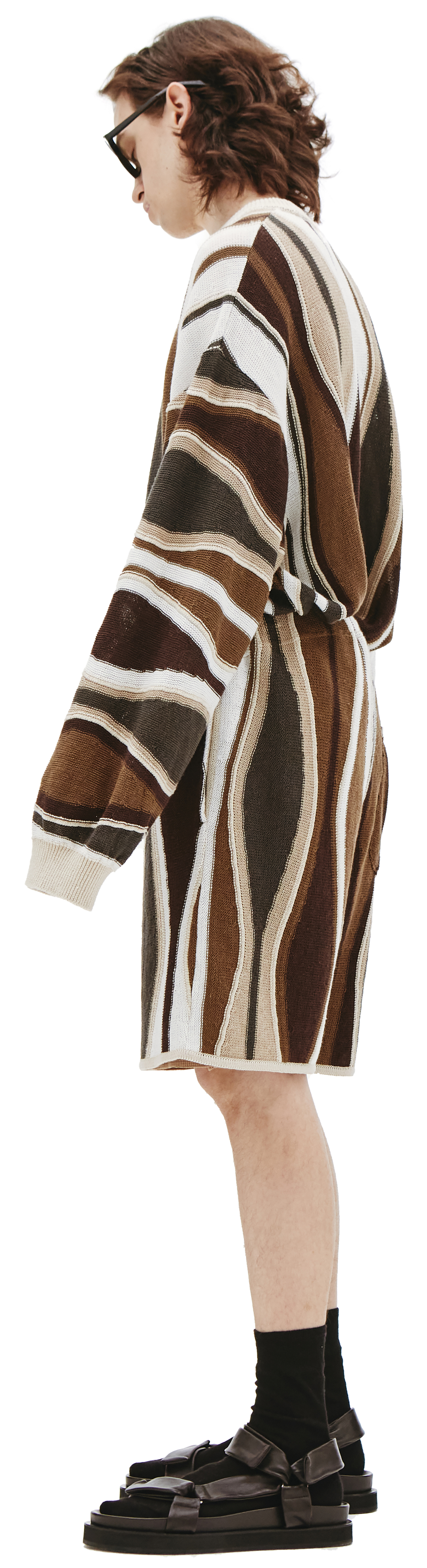 Children of the discordance Knit striped shorts