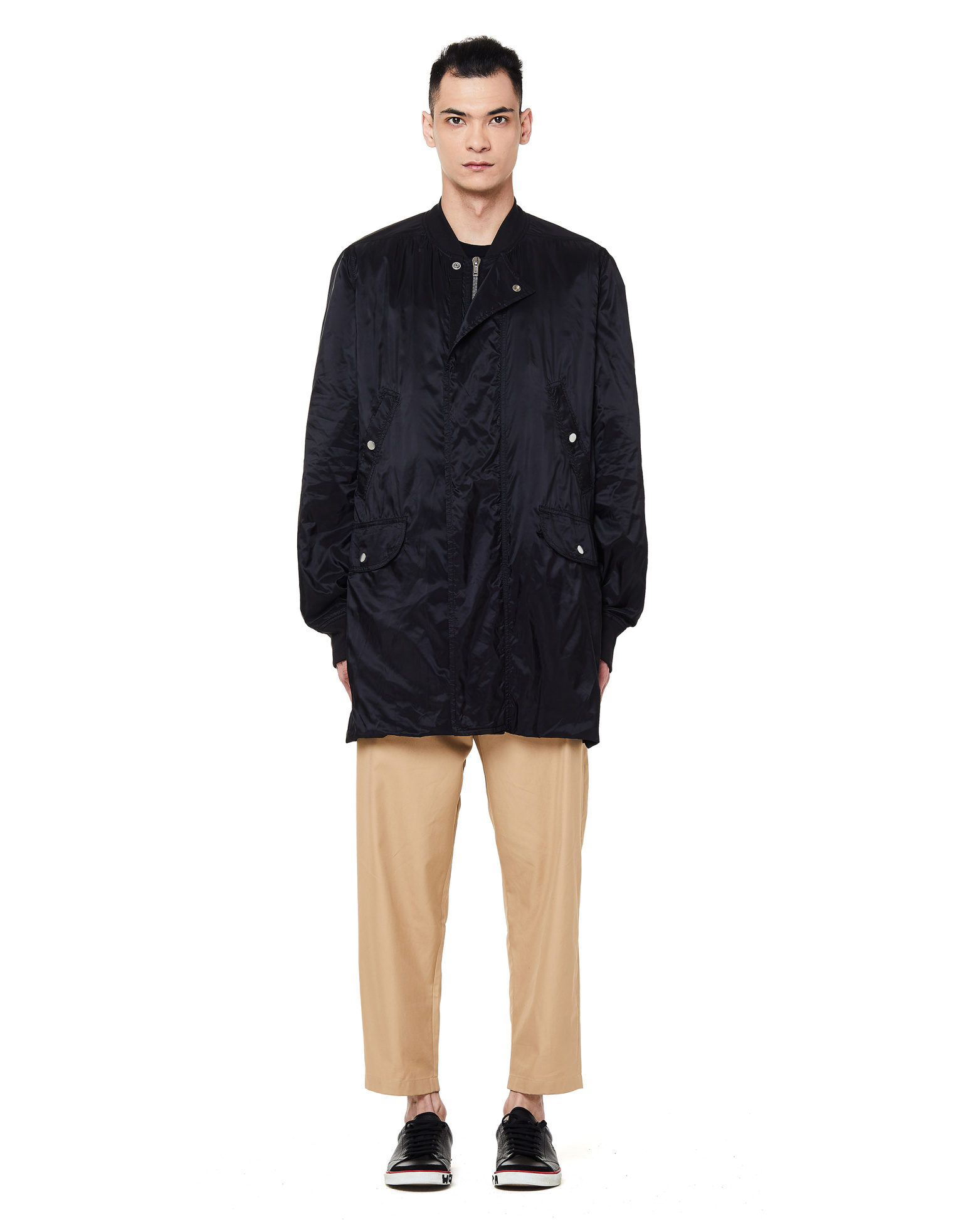 DRKSHDW by Rick Owens Black Parka Coat