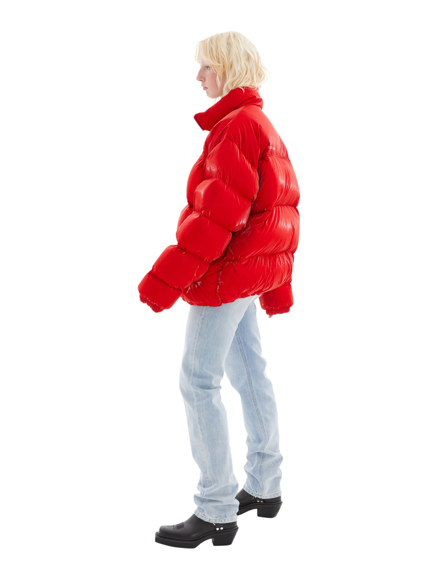 VTMNTS Red Laquer Puffer Jacket