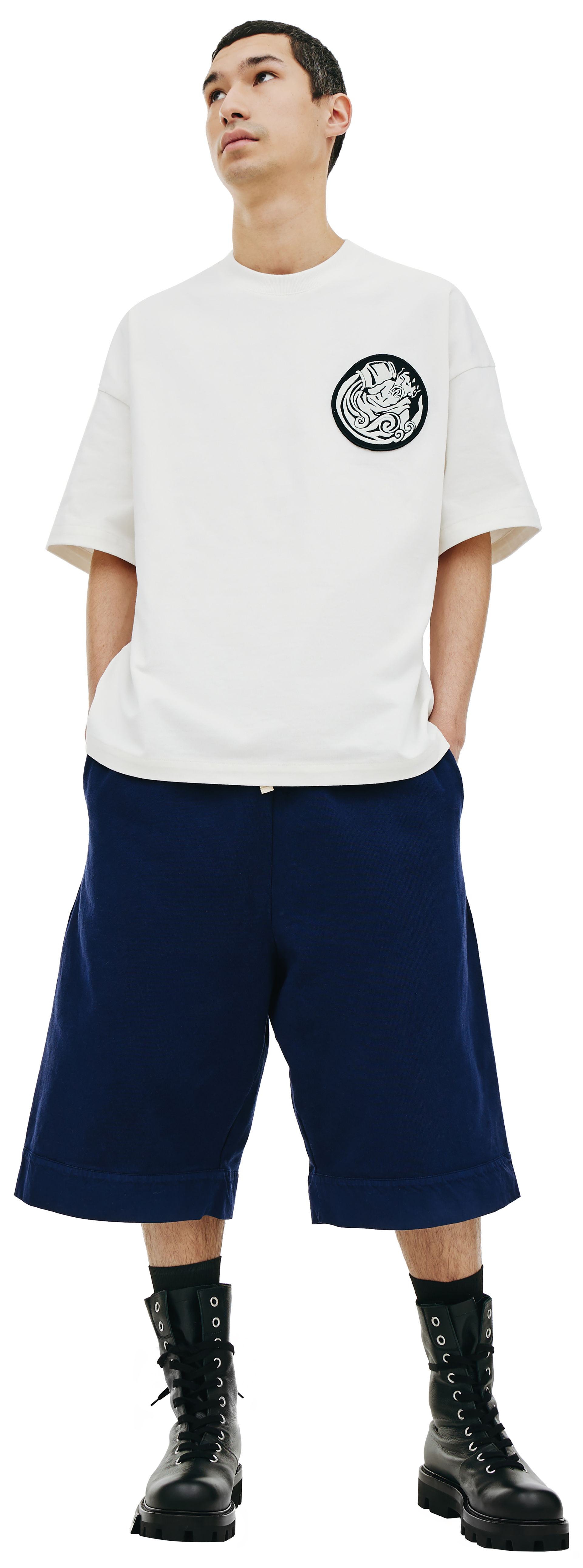Jil Sander Aquarius patch t-shirt