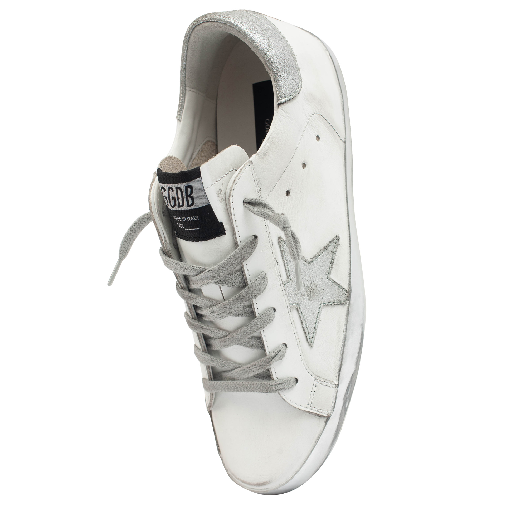Golden Goose White Leather Superstar Sneakers