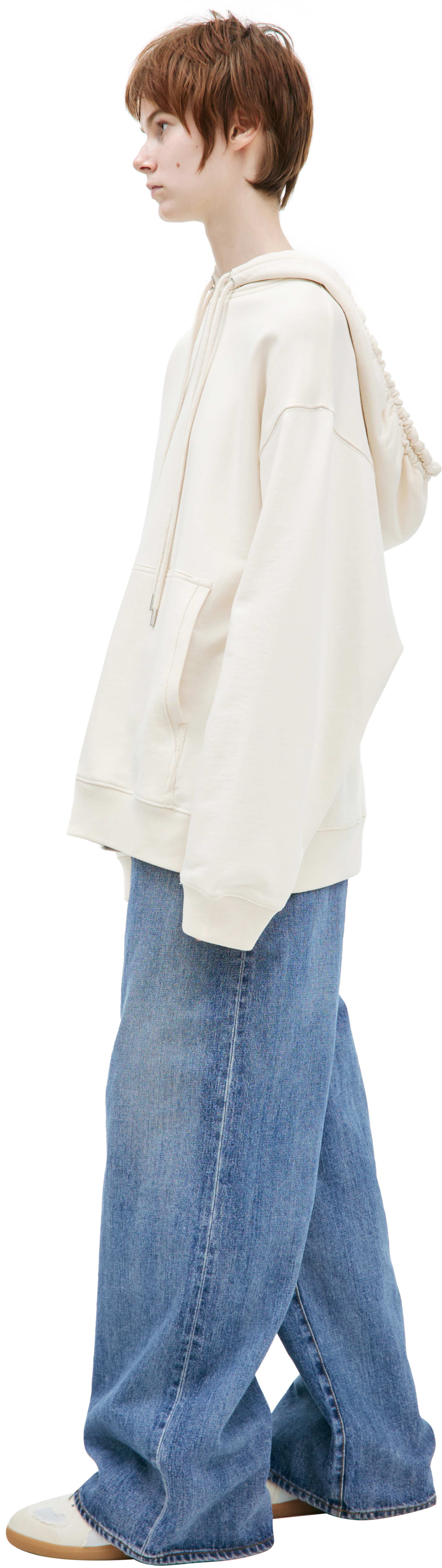 Dries Van Noten White cotton hoodie