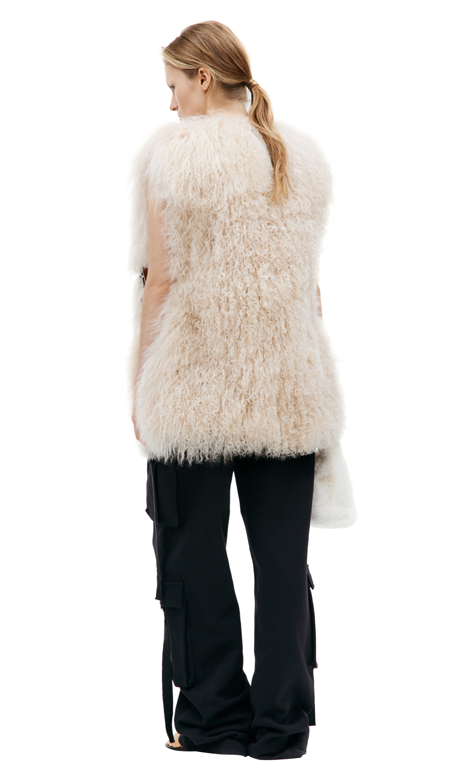 Blumarine Belted fur vest