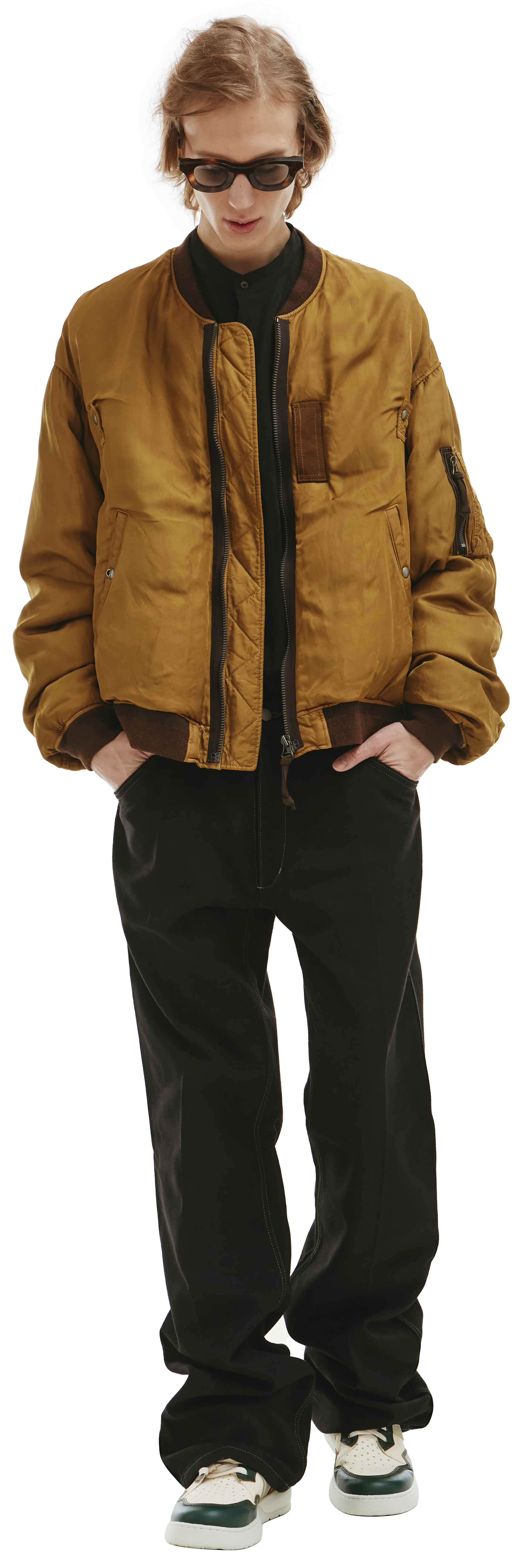 Buy visvim men khaki thorson bomber jacket for $3,230 online on SV77 ...