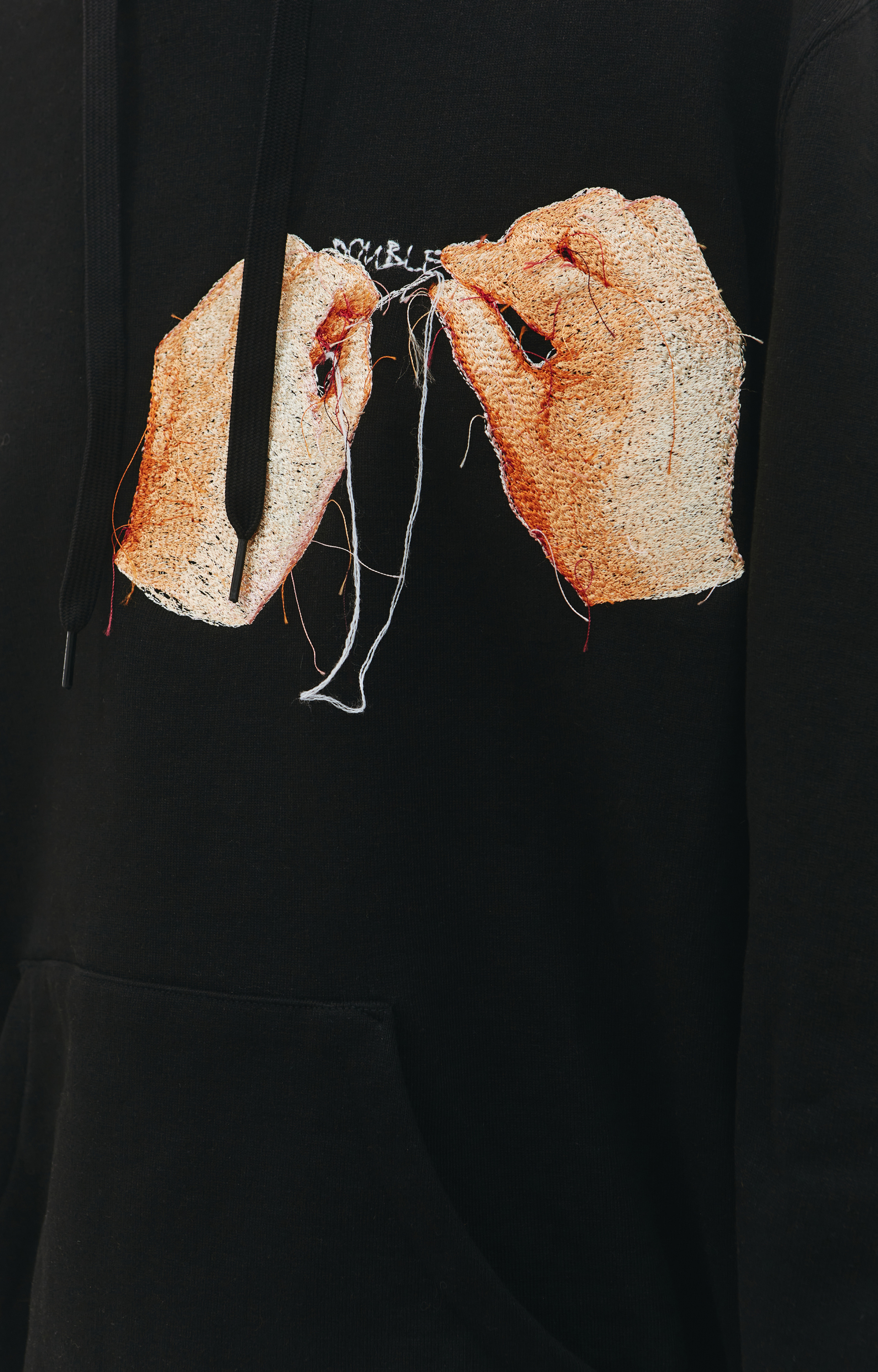 Doublet \'Hand-embroidery\' cotton hoodie
