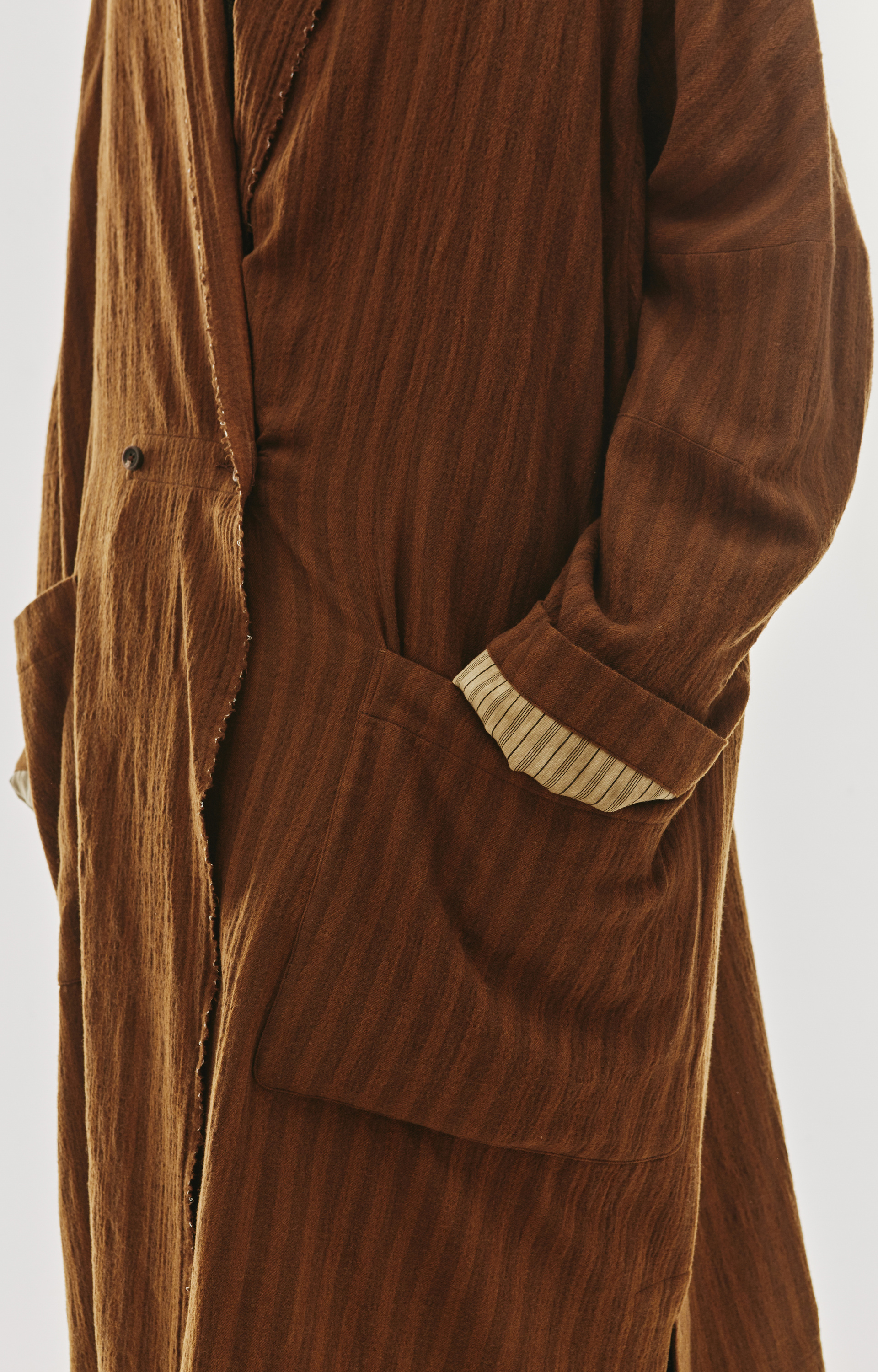 Ziggy Chen Wool loose fit coat