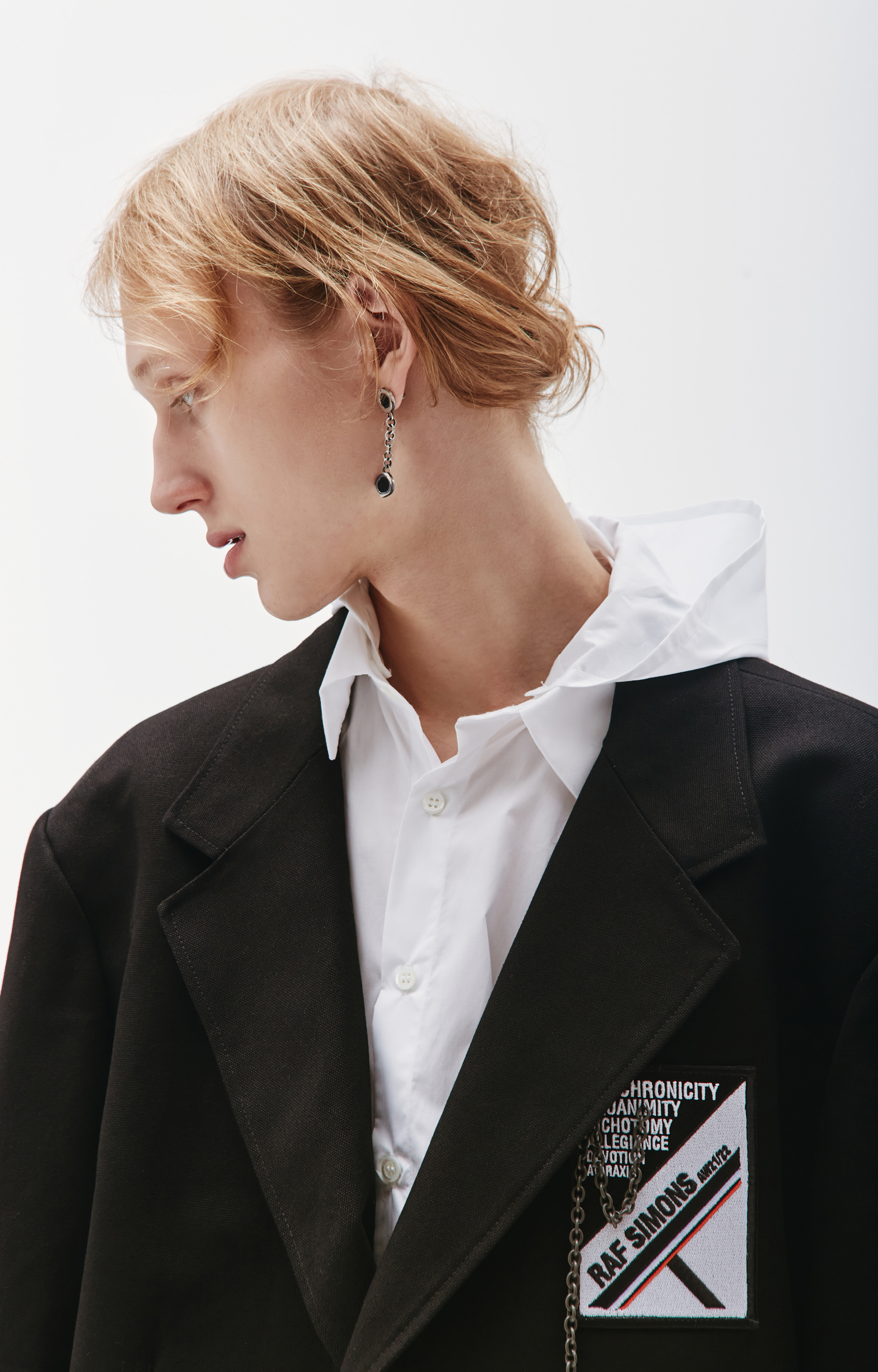 Raf Simons Boxy Oversized Blazer in black