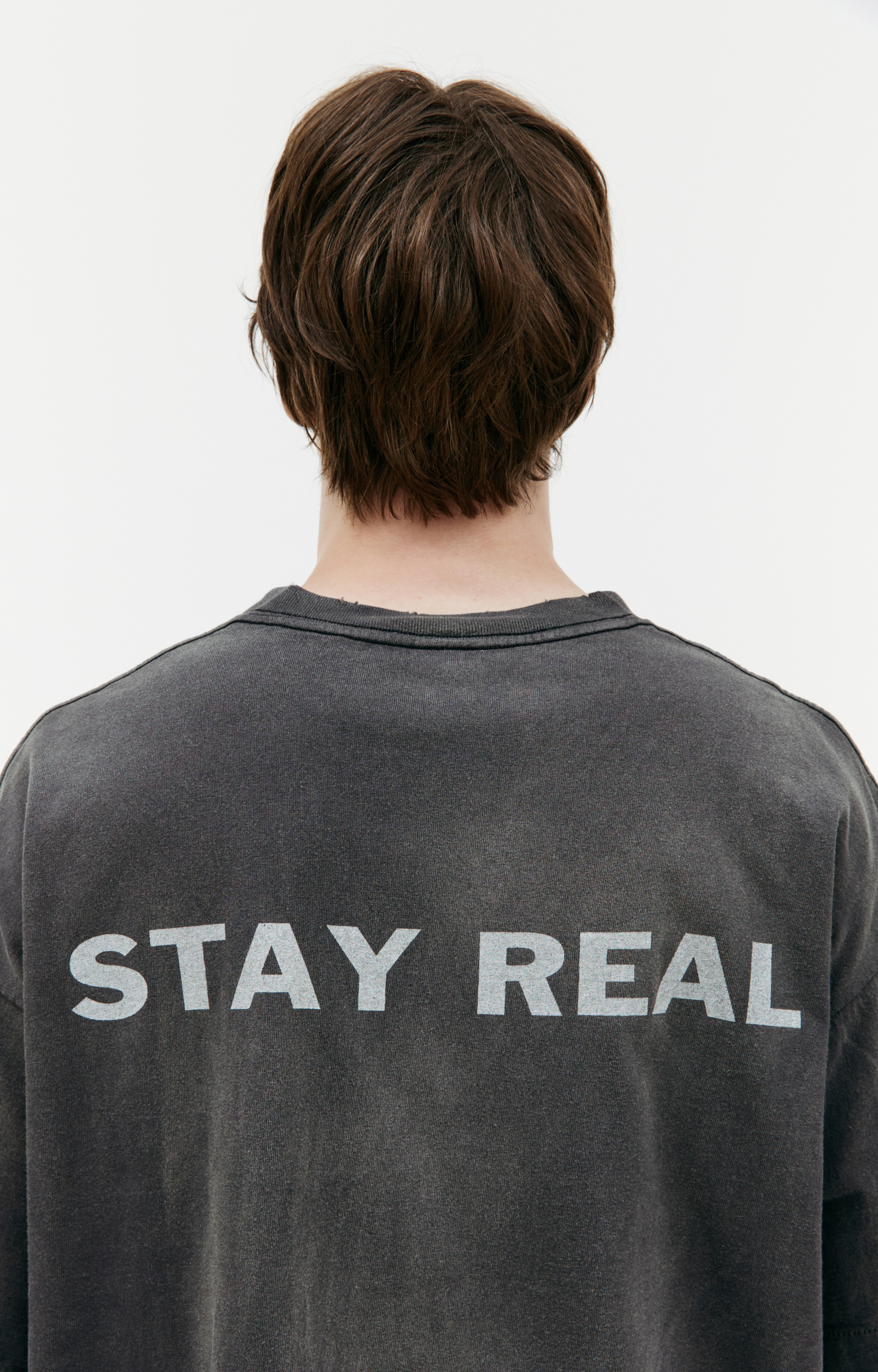 Saint Mxxxxxx STAY REAL printed t-shirt