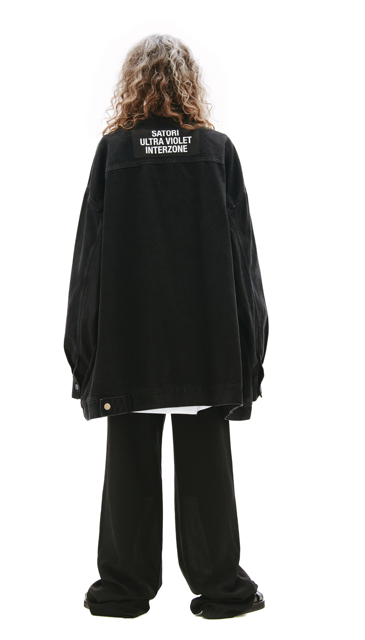 Raf Simons Black Denim Oversize Jacket