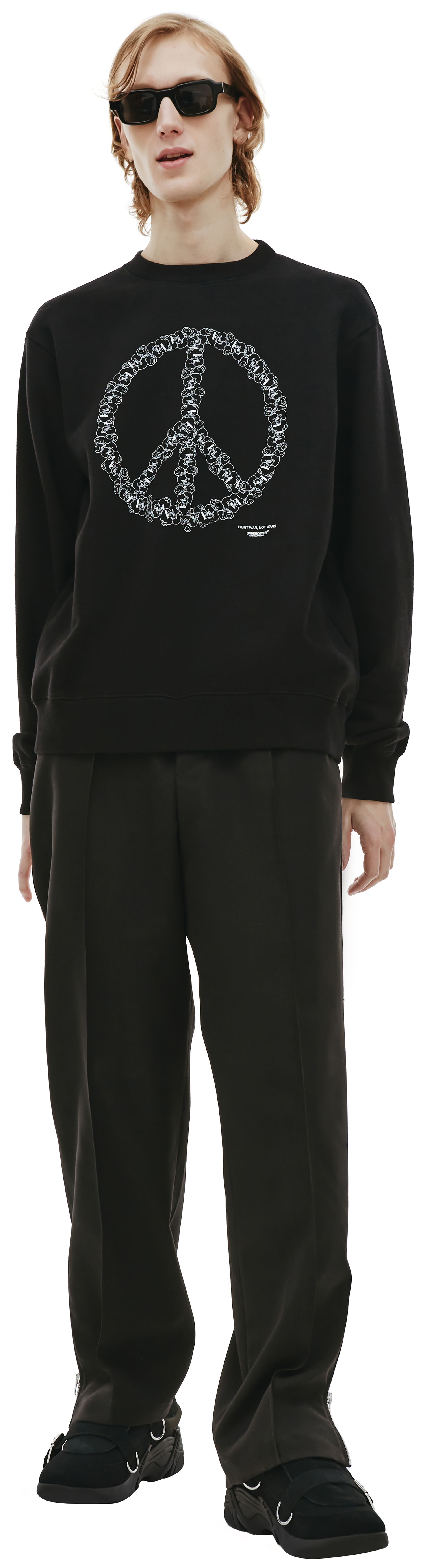 Undercover Black \'Fight War\' Sweatshirt