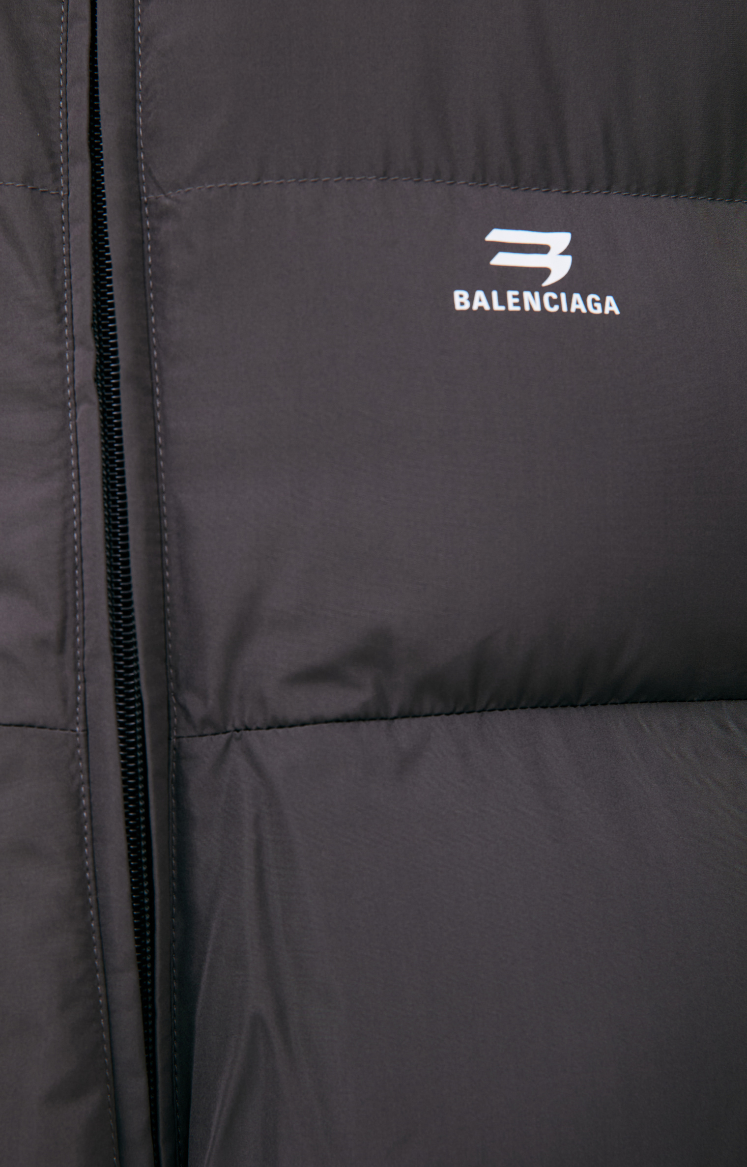 Balenciaga Gray hooded down jacket