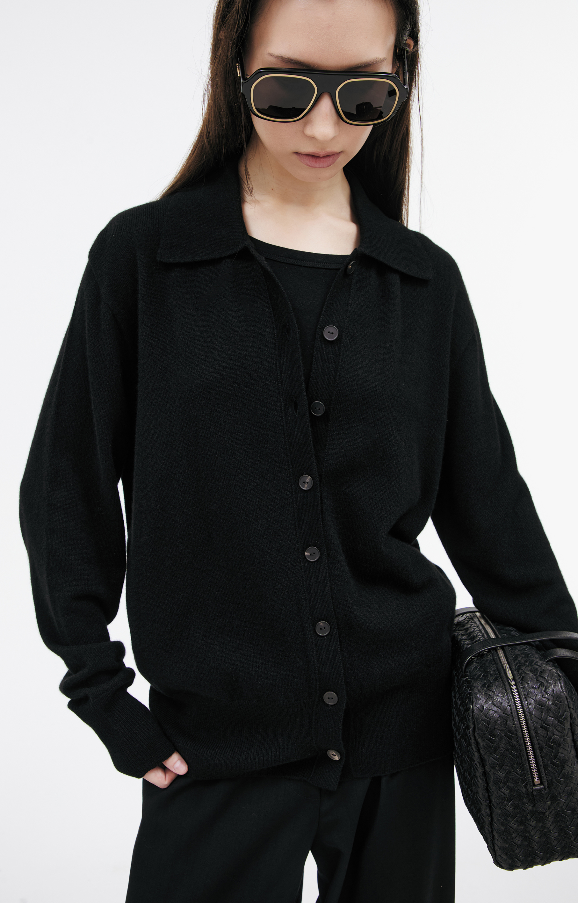 The Row Cashmere button-down cardigan