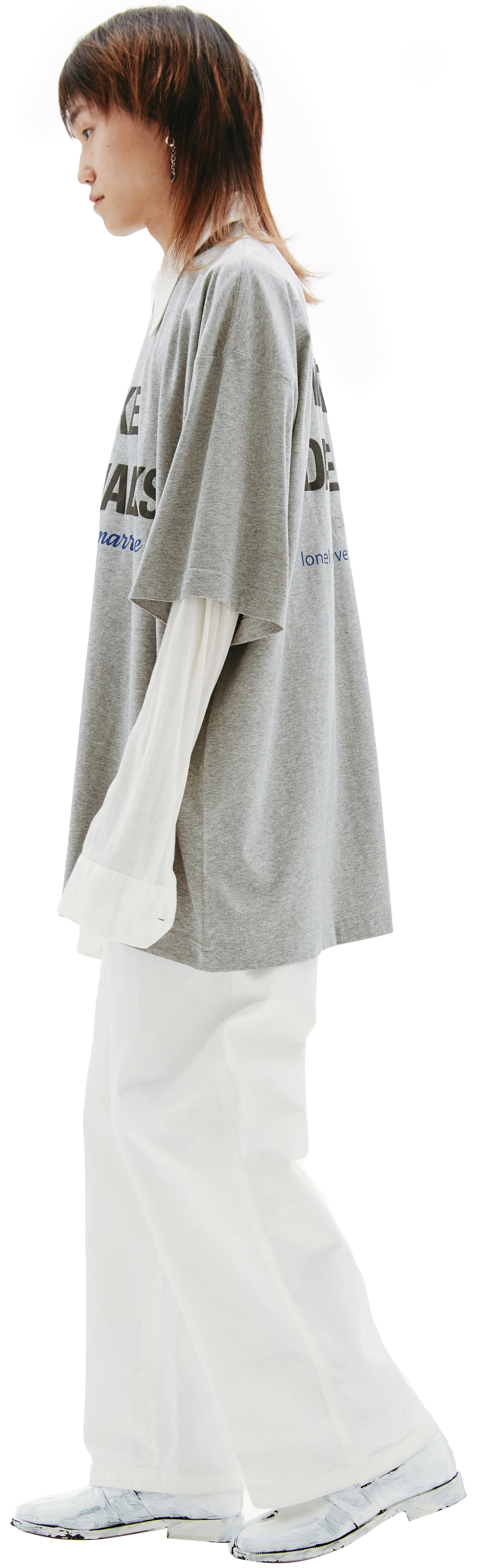 VETEMENTS Grey Printed T-shirt