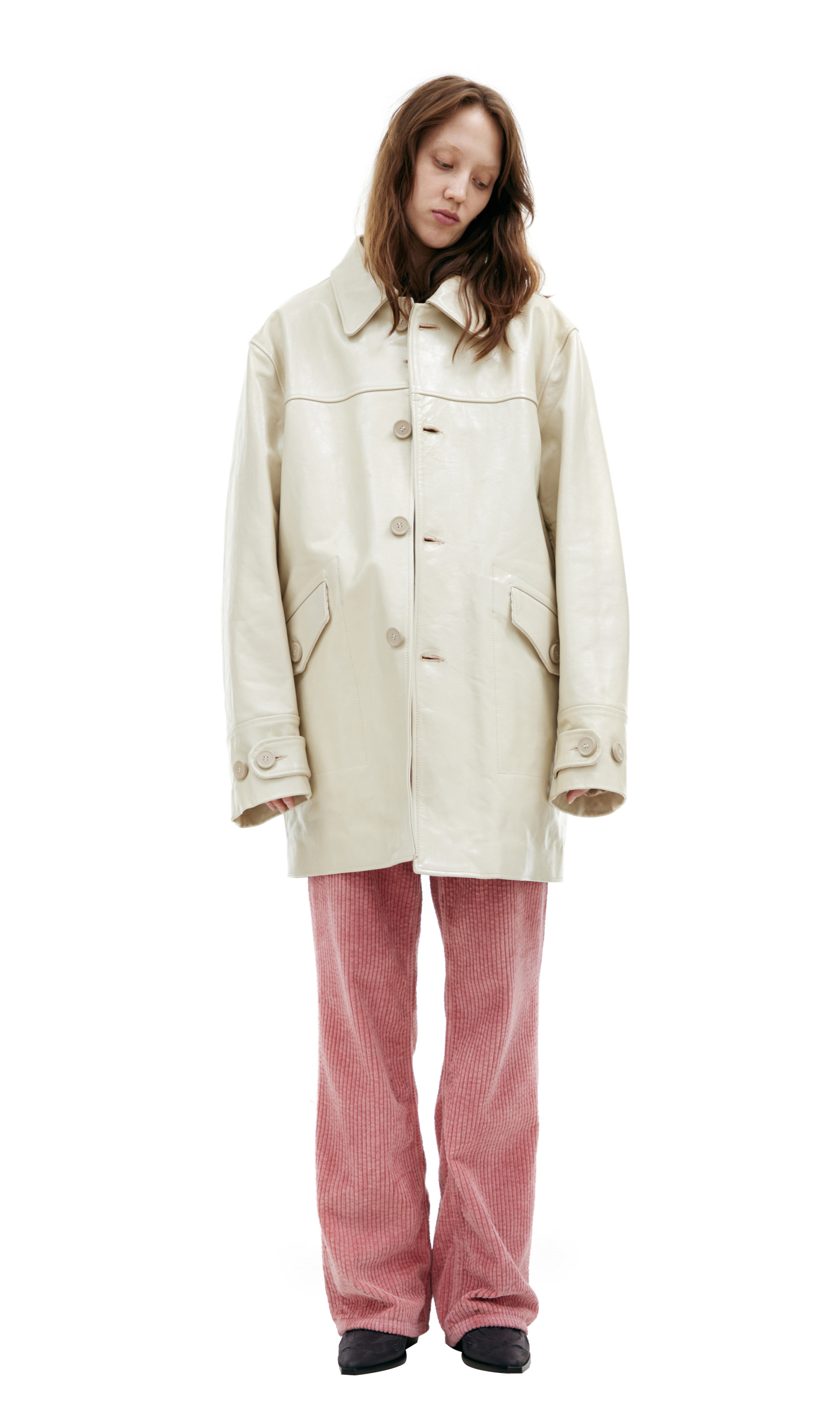 Our Legacy Single-breasted leather coat