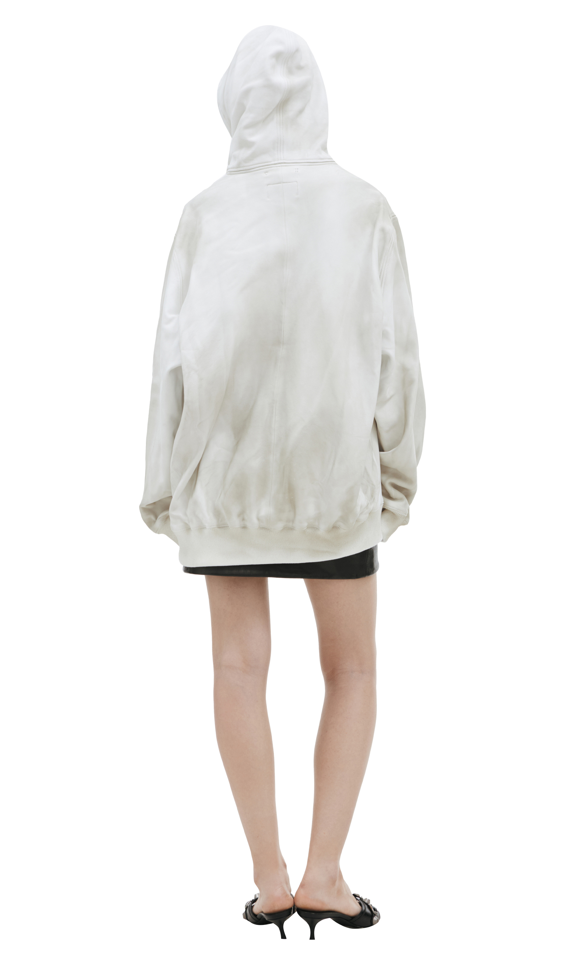 Doublet Leather Hooded Jacket