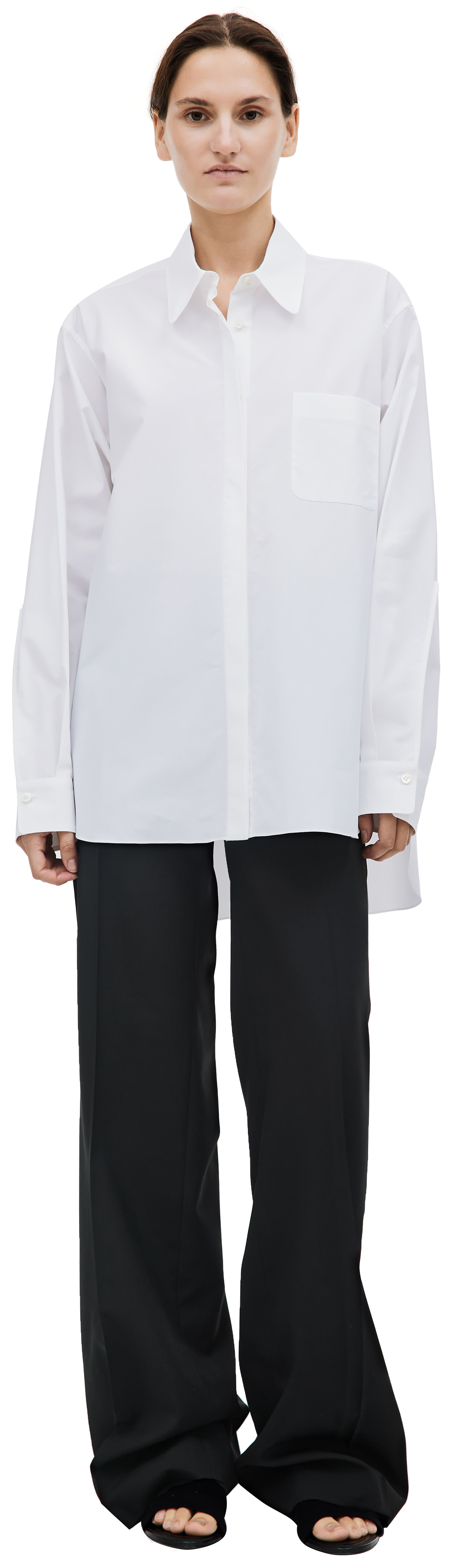 QUIRA Oversized shirt with pocket