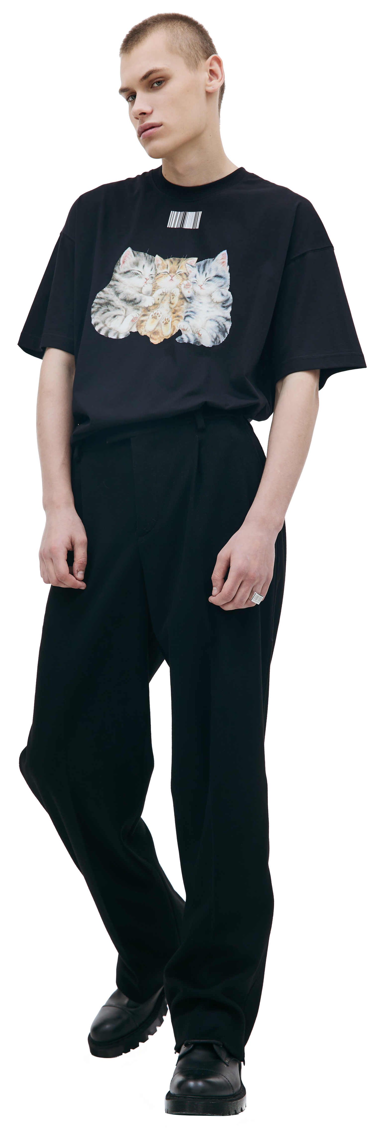 VTMNTS Black wool trousers