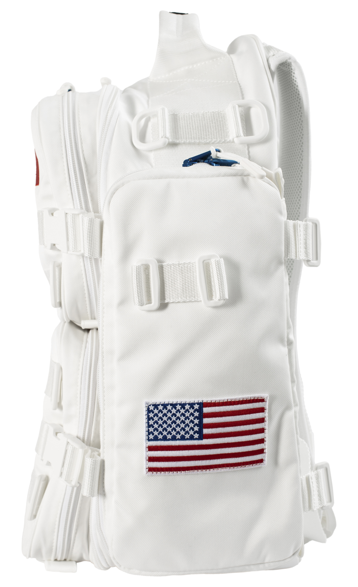 Balenciaga White Space Backpack in embroidered NASA