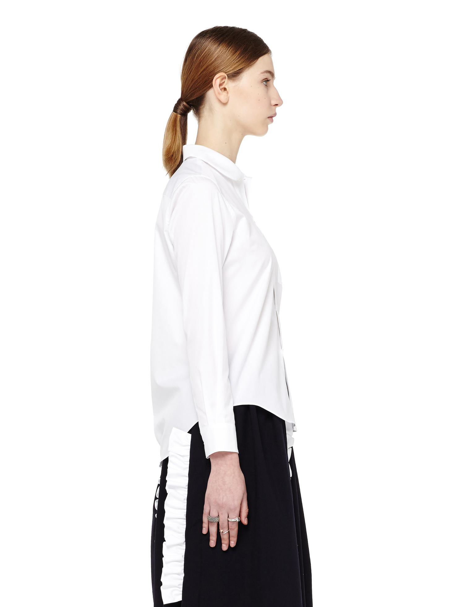 Comme des Garcons CdG Хлопковая блузка с круглым воротником