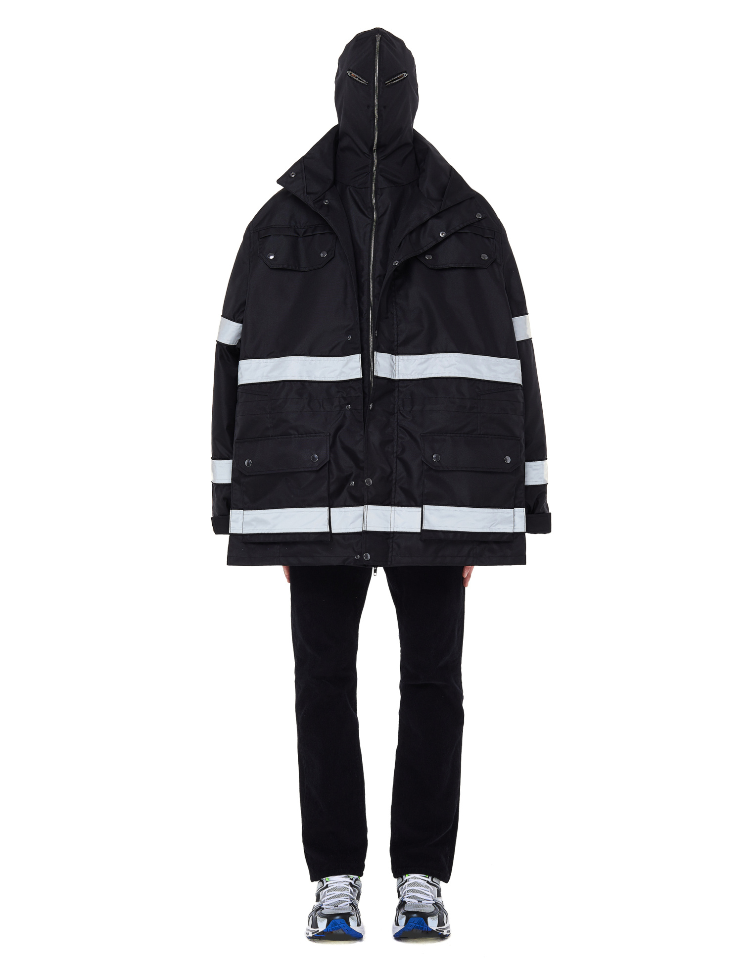 VETEMENTS Black Mask Hood Parka