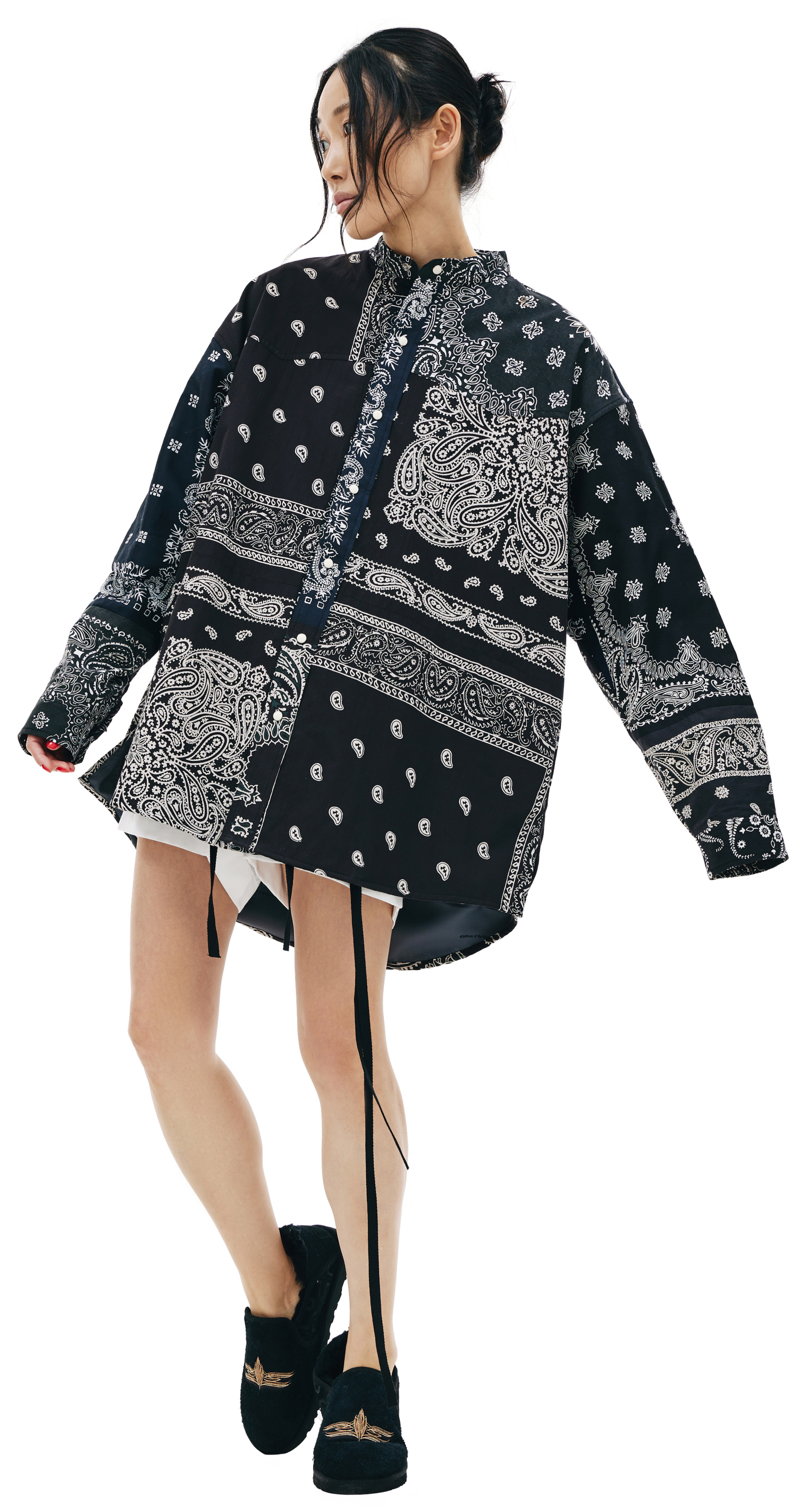 Children of the discordance Black Shirt With Paisley