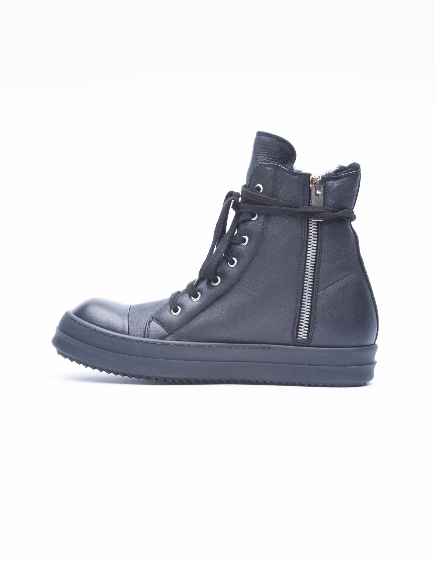 Rick Owens Fur lined sneakers