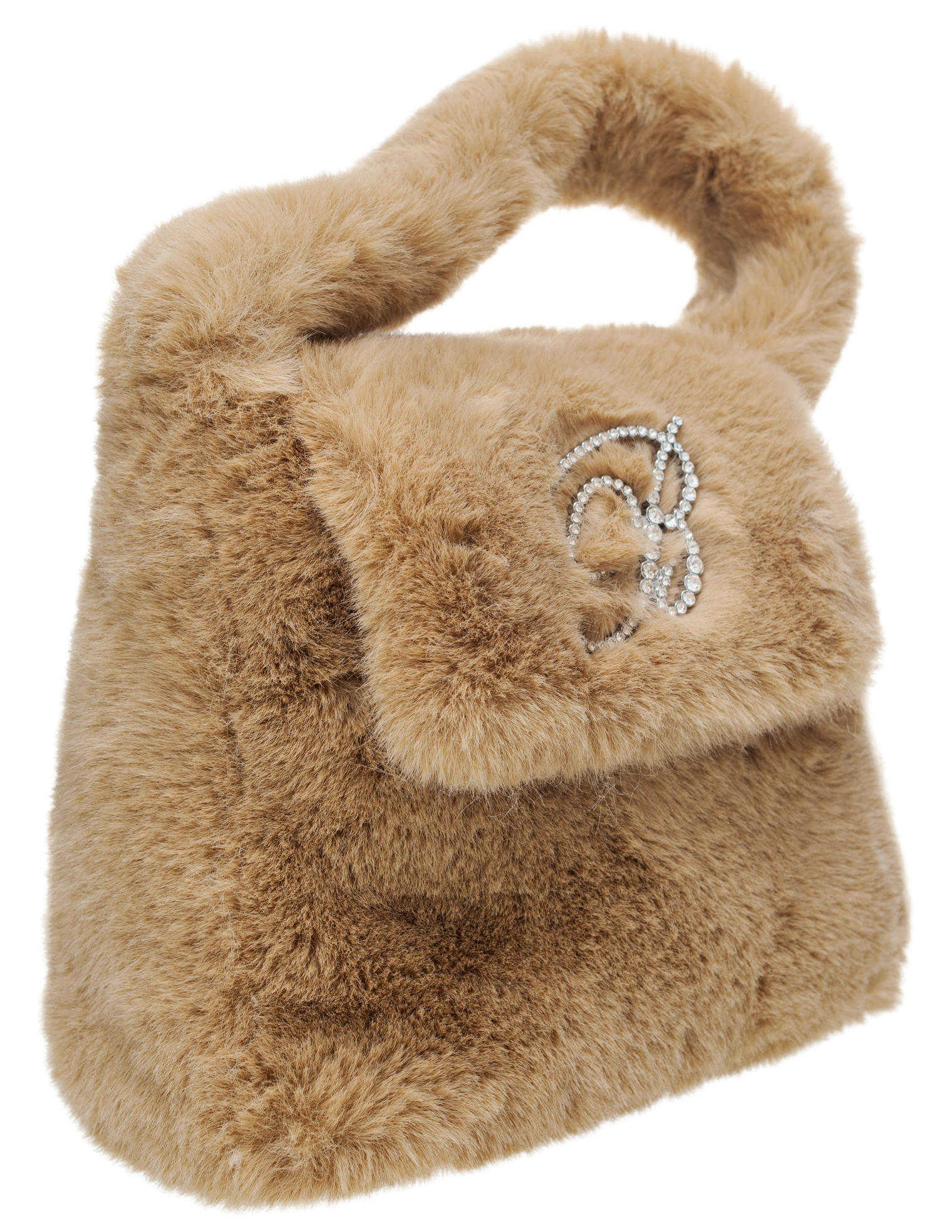 Blumarine Fux-fur top handle bag