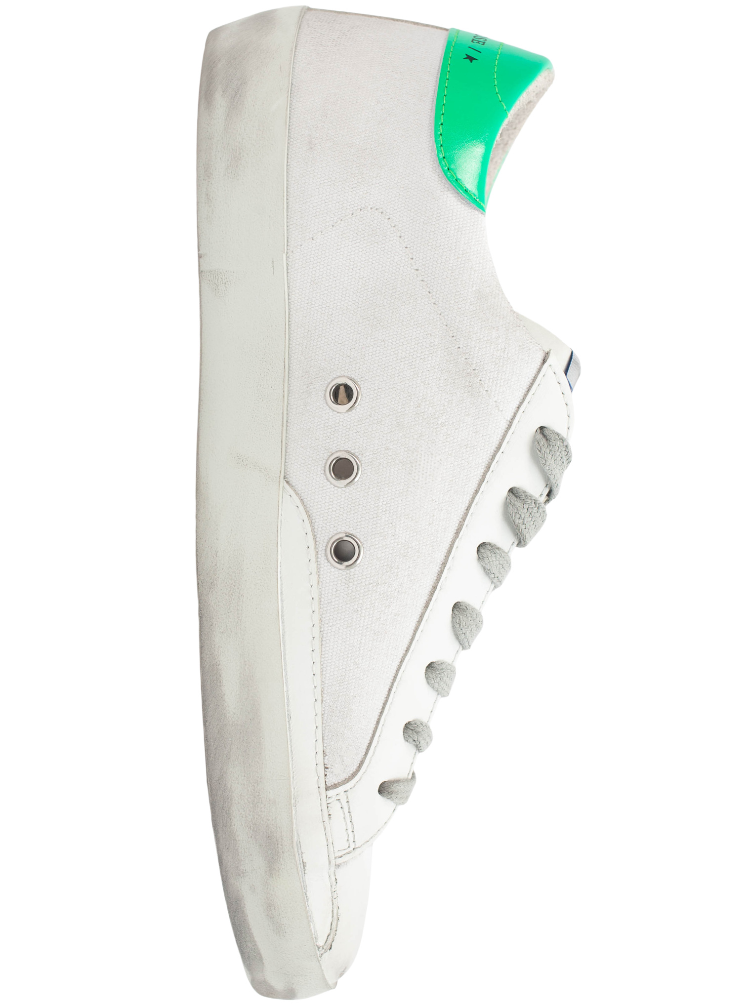 Golden Goose Белые канвасовые кеды Superstar
