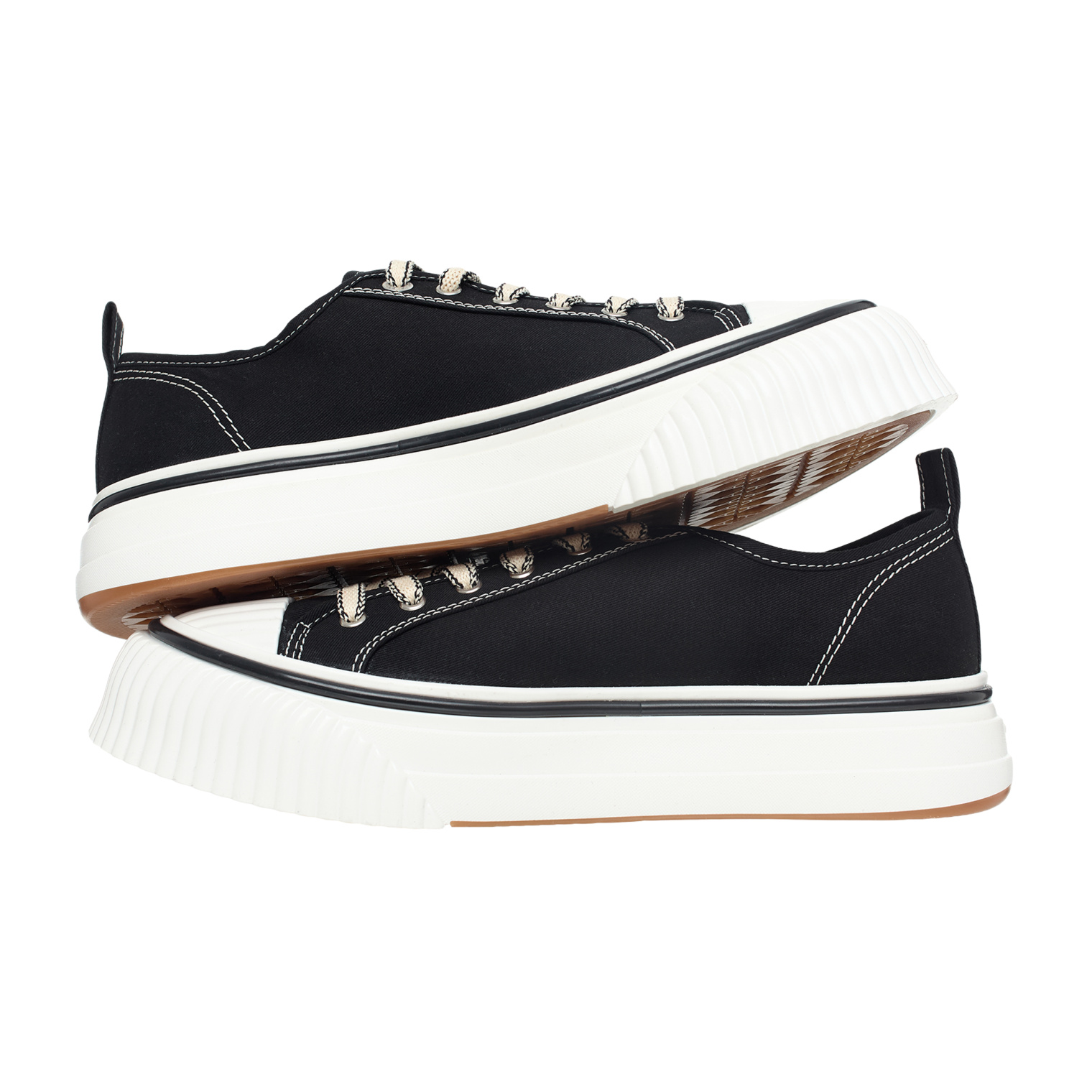 AMI PARIS Textile platform sneakers