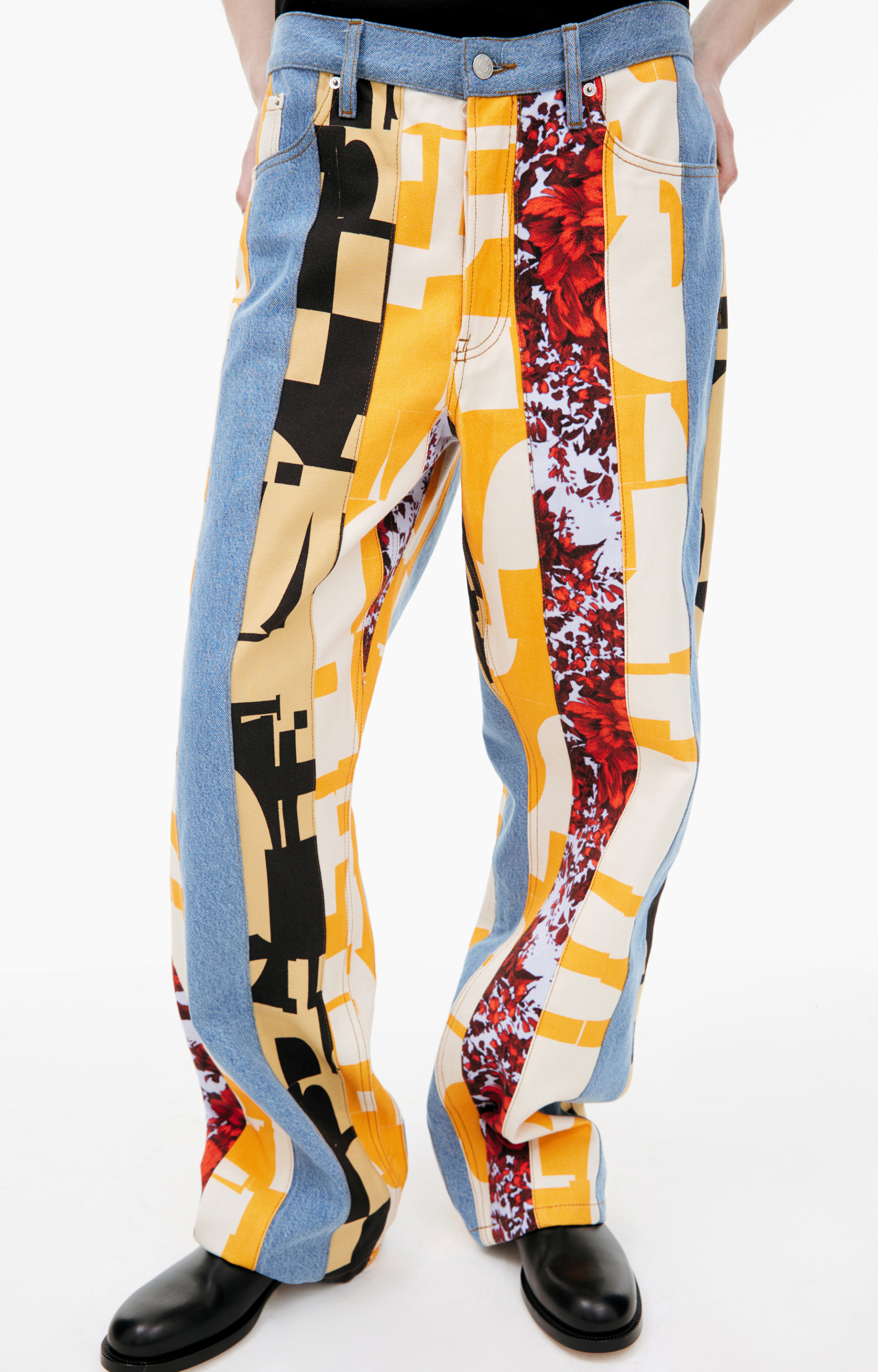 Dries Van Noten Patchwork jeans