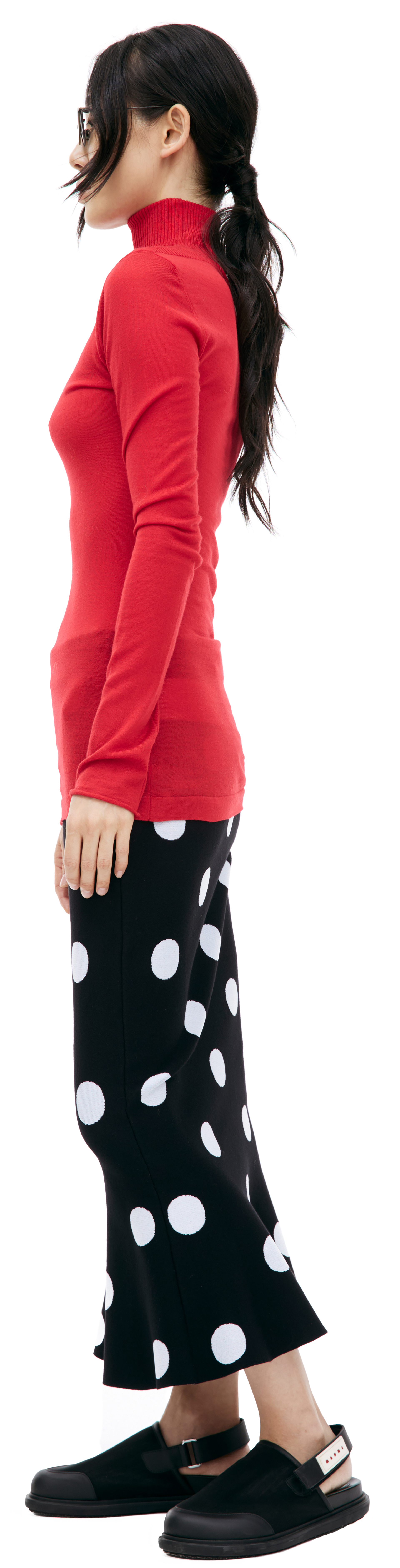 Marni Red wool turtleneck