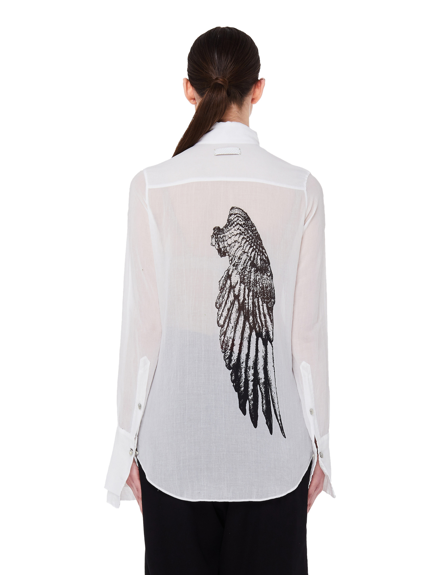 トップス ifsixwasnine rare back wing white size 1 Buy If Six Was Nine women white printed cotton wing shirt