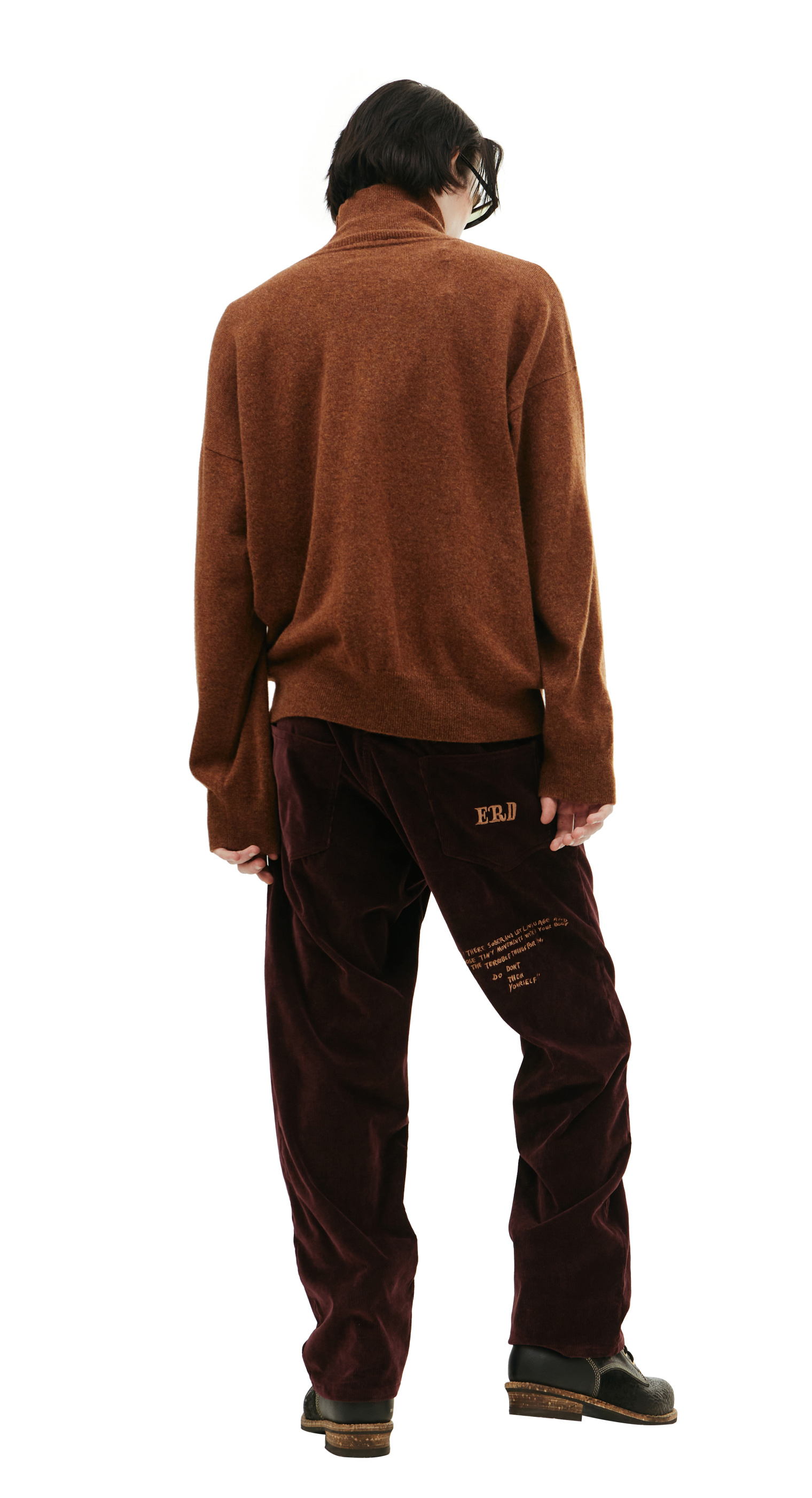 Enfants Riches Deprimes Brown cashmere turtleneck