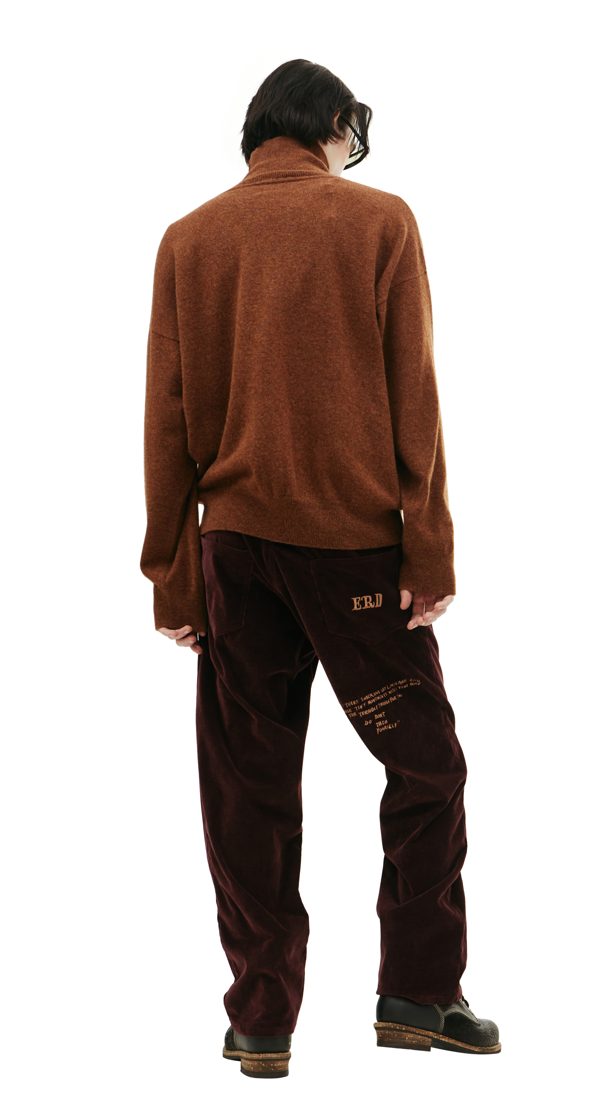 Enfants Riches Déprimés Brown cashmere turtleneck