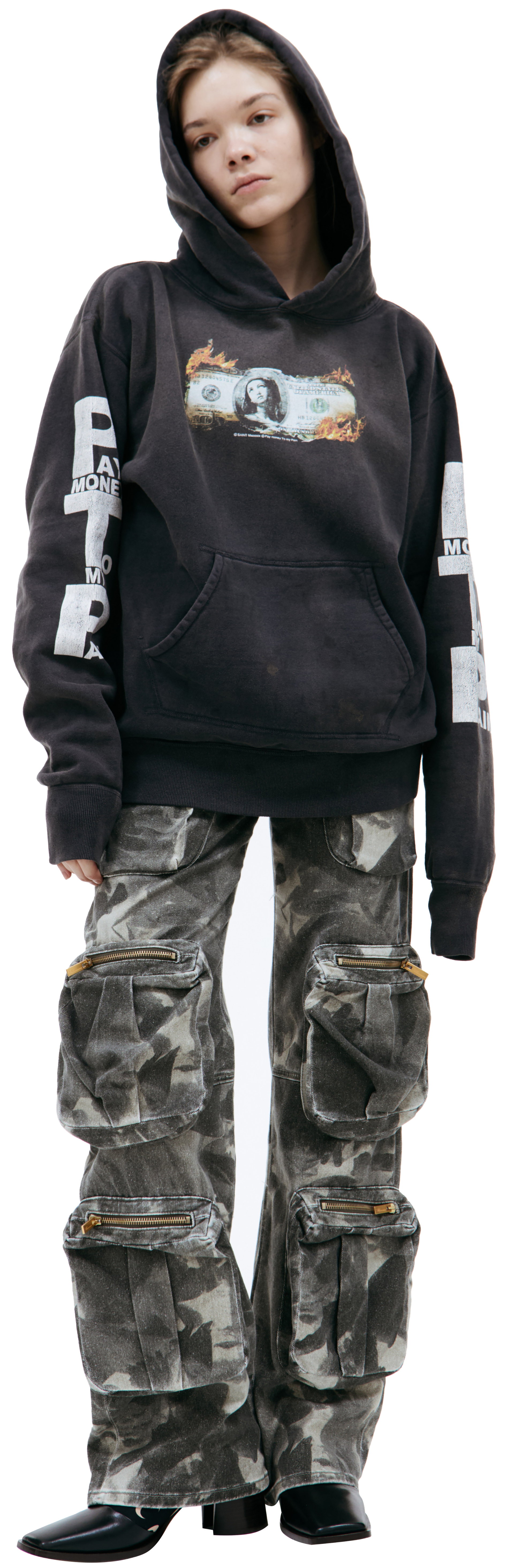 Saint Michael \'MONEY\' printed hoodie