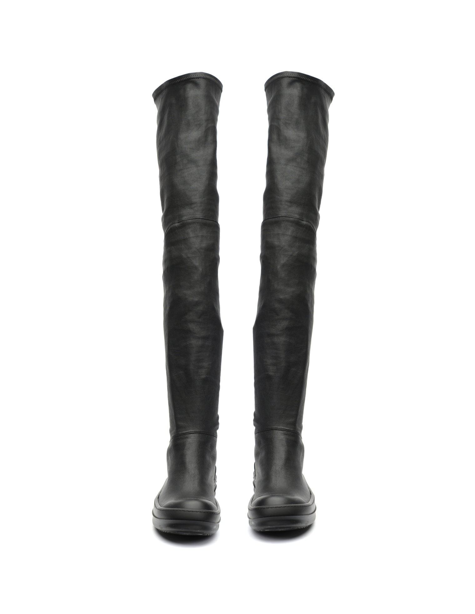 Rick Owens Leather hessian boots