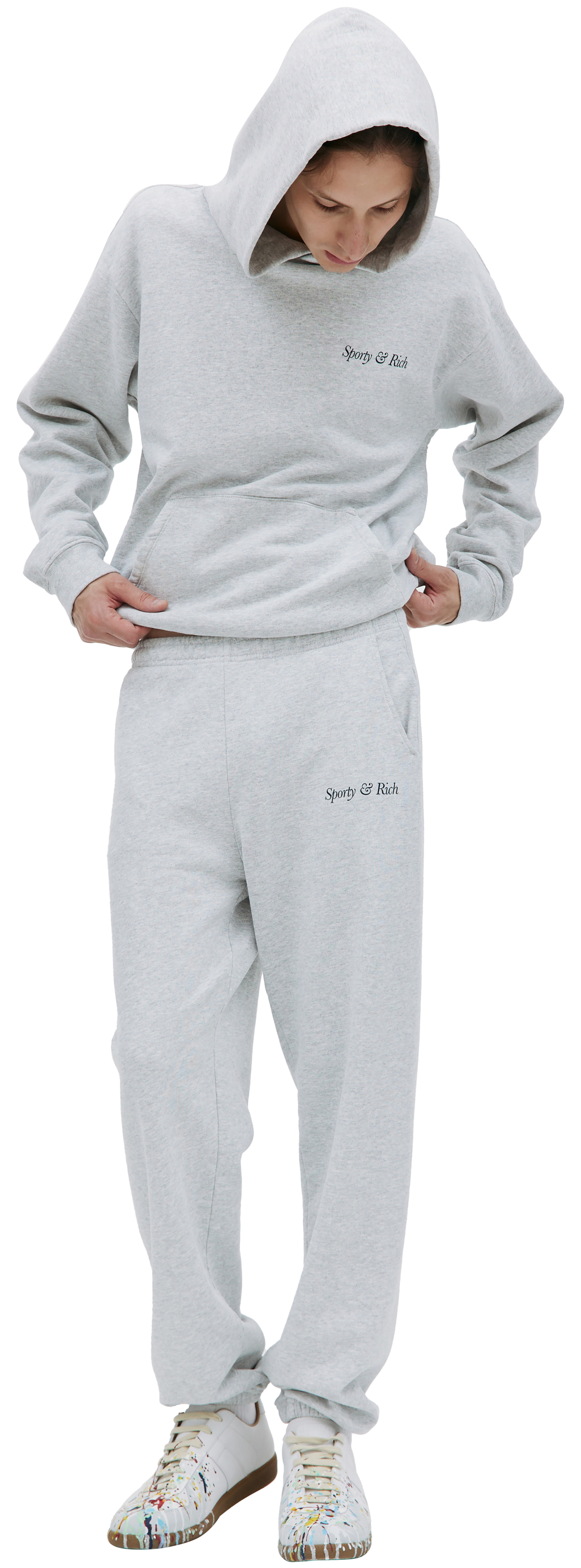 SPORTY & RICH Logo printed sweatpants